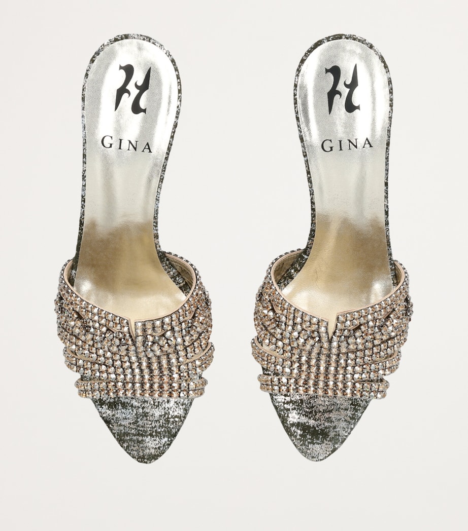 Geneva Heeled Mules 55 GOLD COMB Image 4