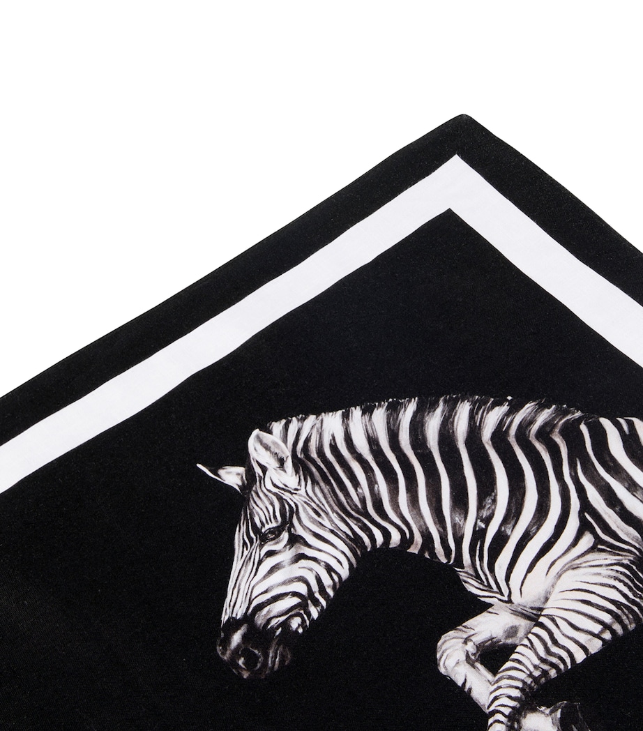 Linen Zebra Placemat and Napkin Set UZ020 ZEBRE2 F DO NE Image 3