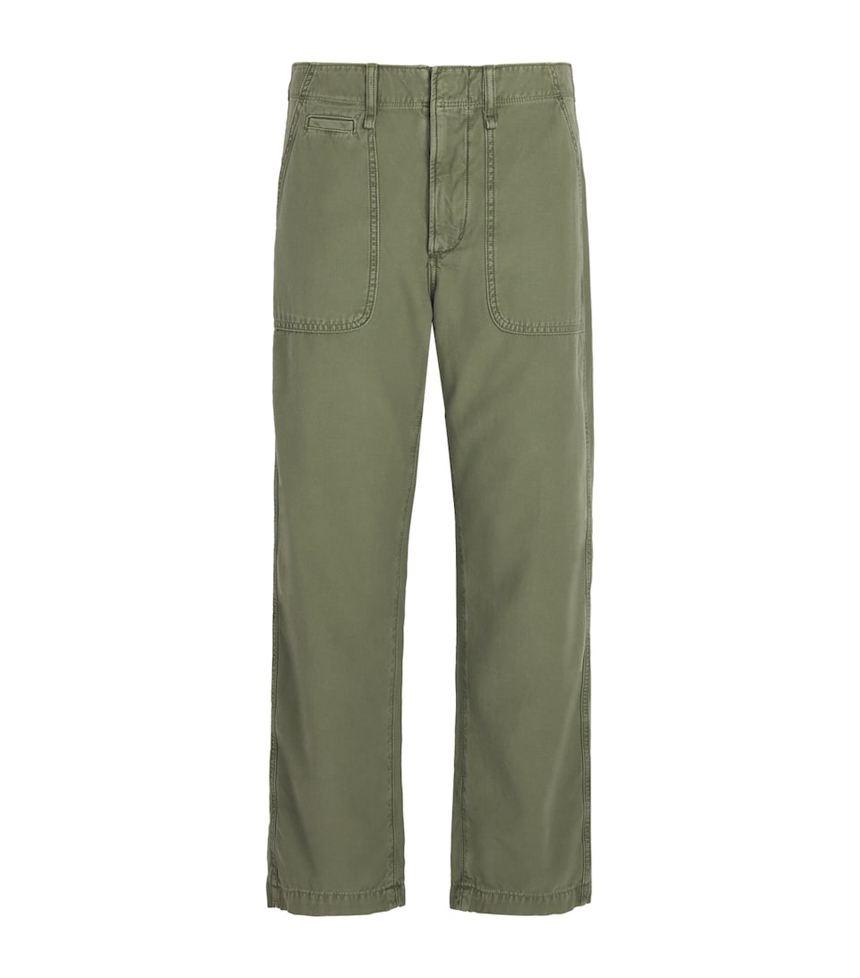 Citizens of Humanity Cotton Winslow Utility Trousers Surplus Med Dk Green