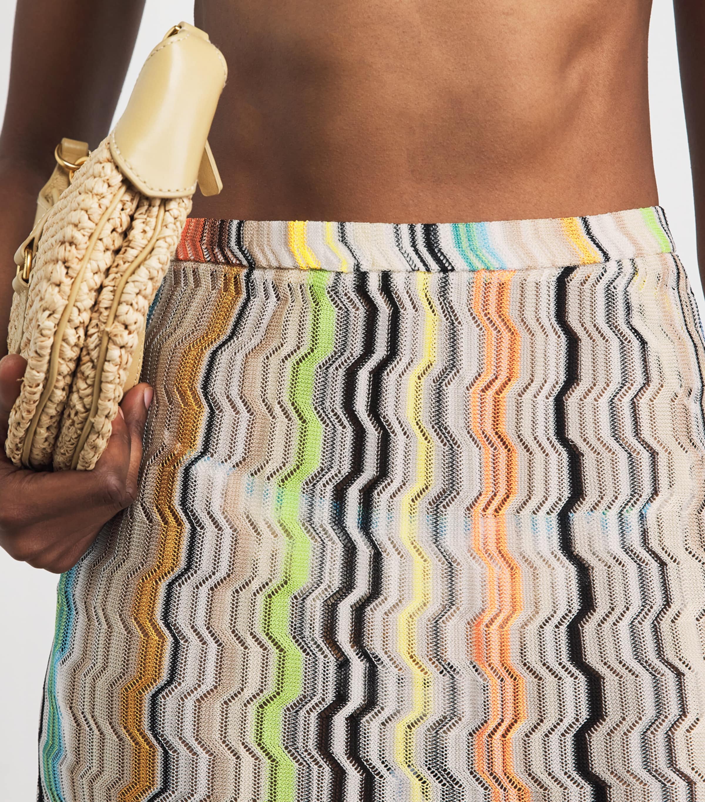 Missoni Womens Zigzag Mini Skirt Smsnp Multicolor Image 3