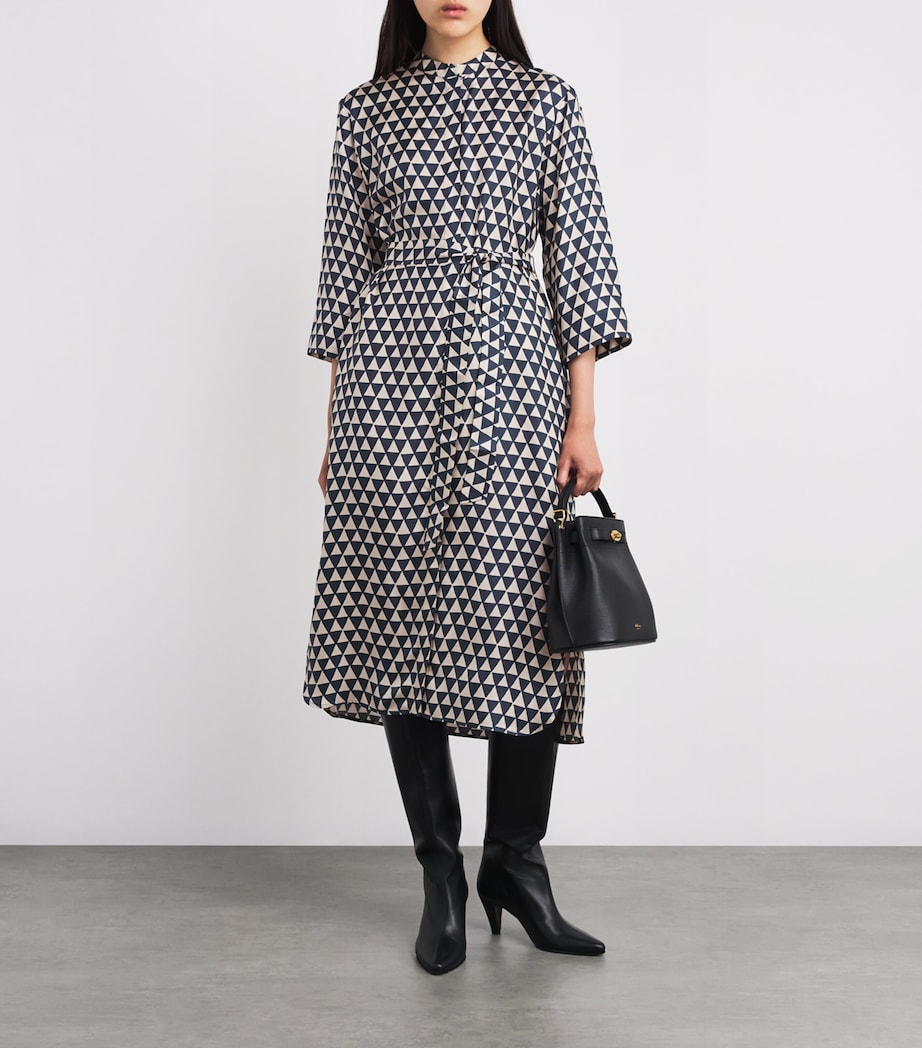 Silk Patterned Midi Dress ULTRAMARINE Image 2