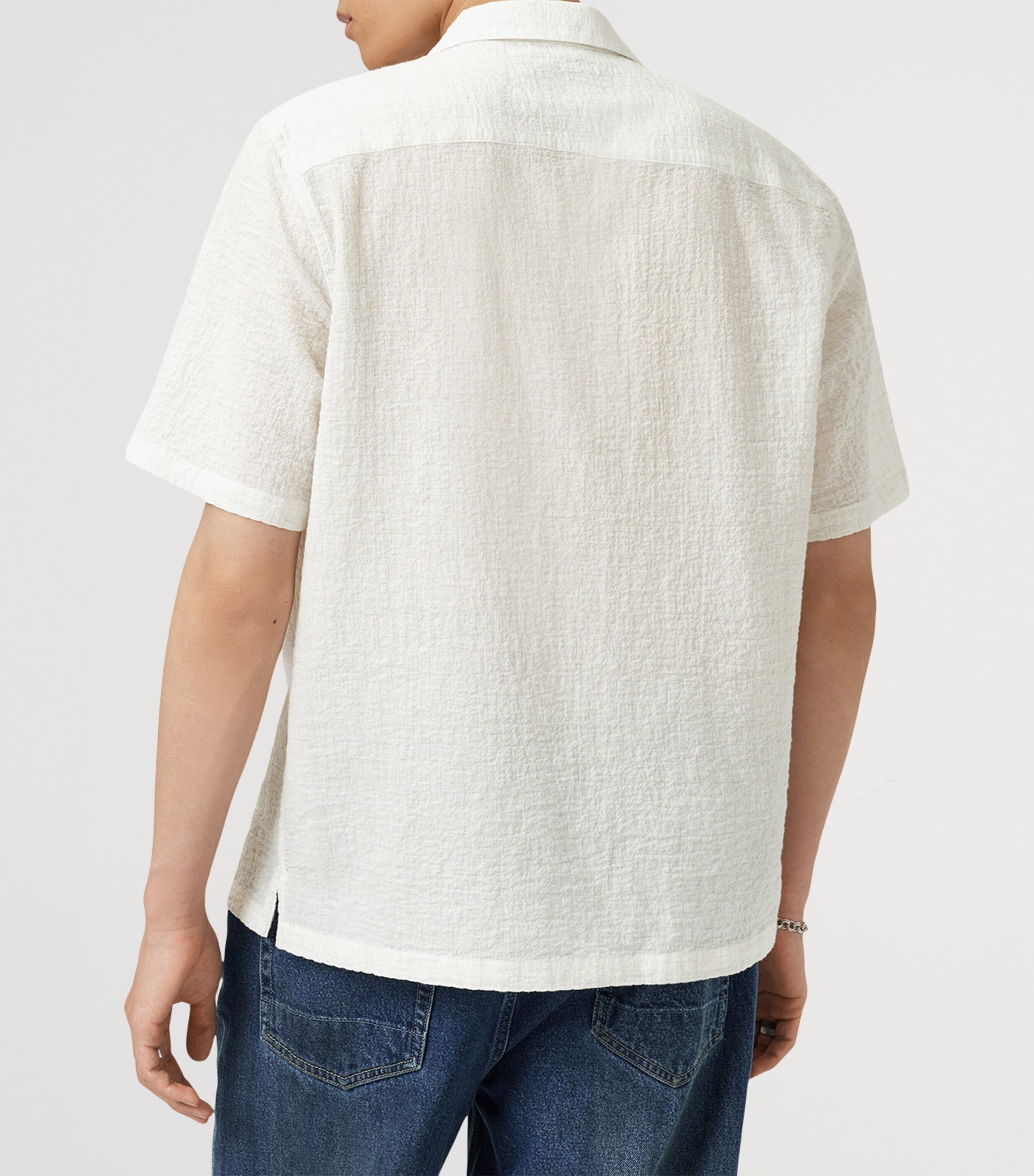 Organic Cotton Admon Shirt JETSTREAM WHITE Image 4