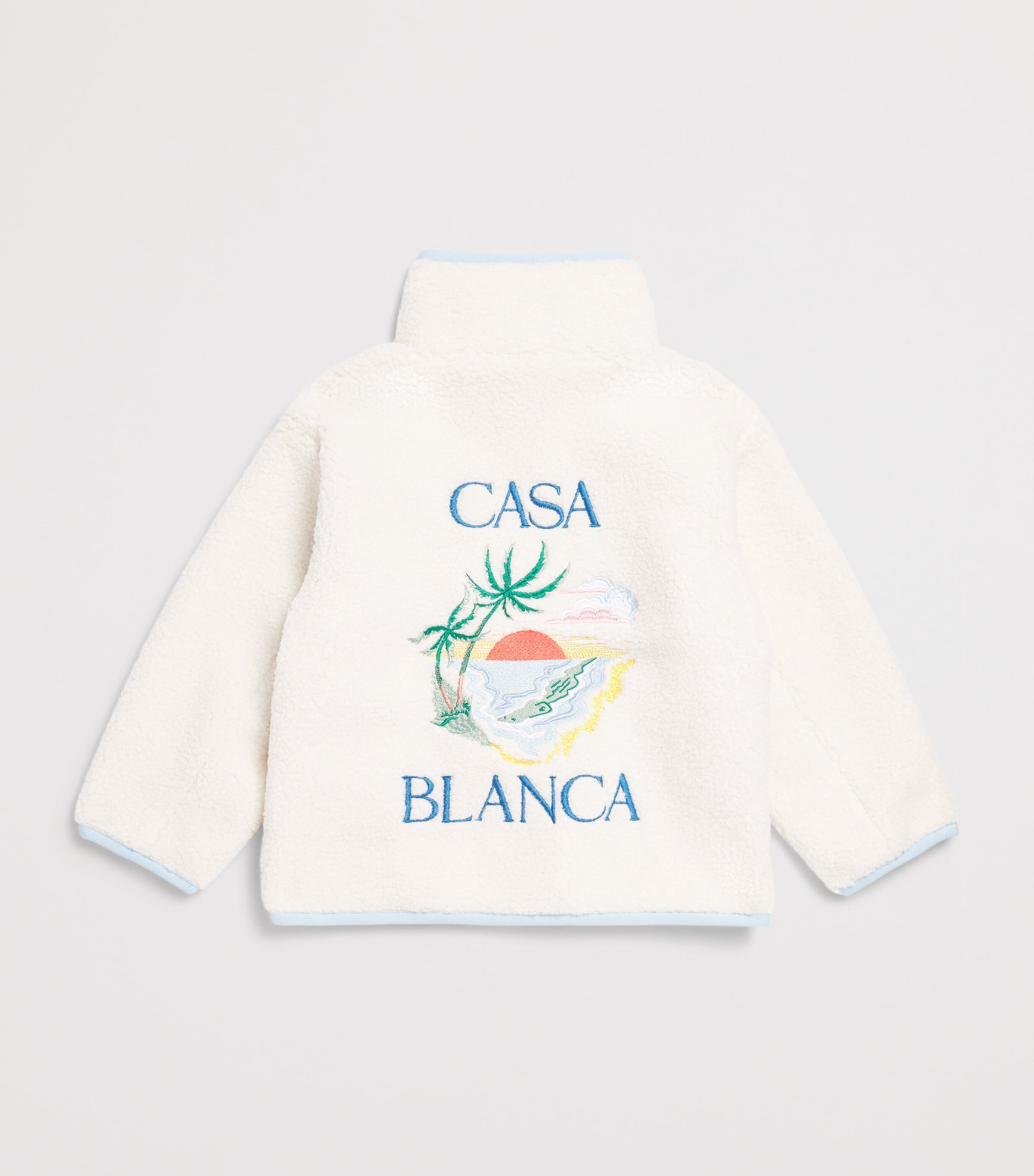 Casablanca Kids CASA SWEATS FZ KIDS FLEECE JACKET . Phantasm Agora Embr Image 2