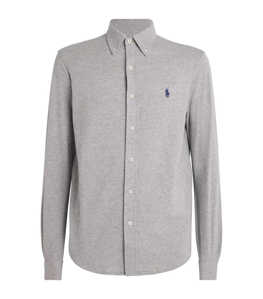 Cotton Oxford Shirt 020GREY Image 1