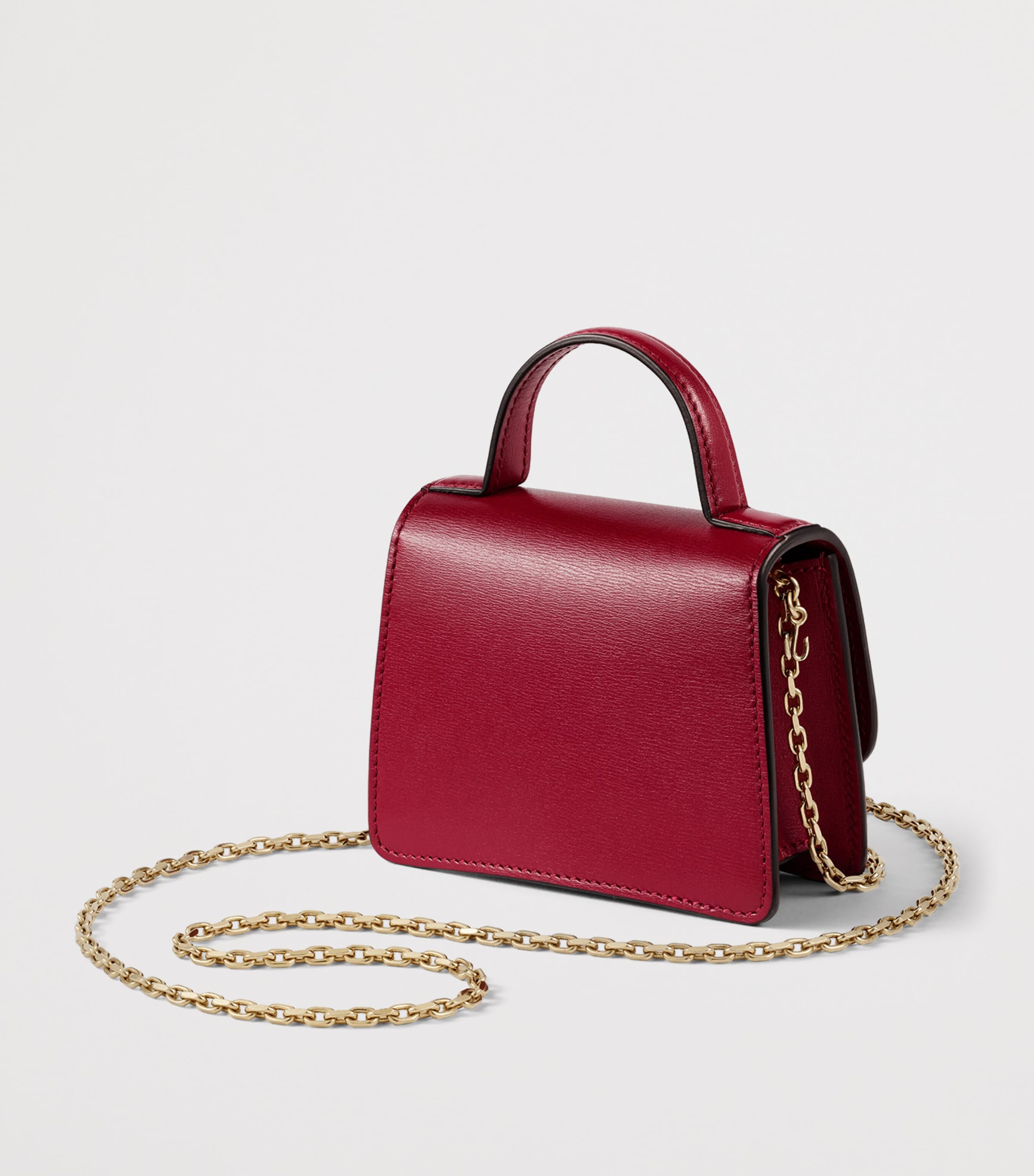 Cartier Micro Leather Panthère de Cartier Top-Handle Bag Cherry Red Image 4