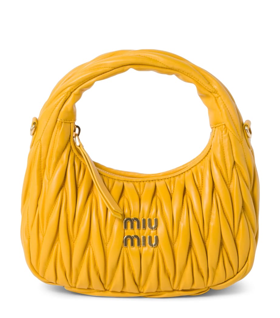 Small Matelassé Leather Wander Top-Handle Bag F065Y Image 1