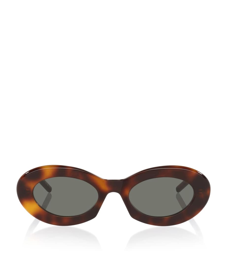 Saint Laurent SL 594 Oval Sunglasses Brown Image 1