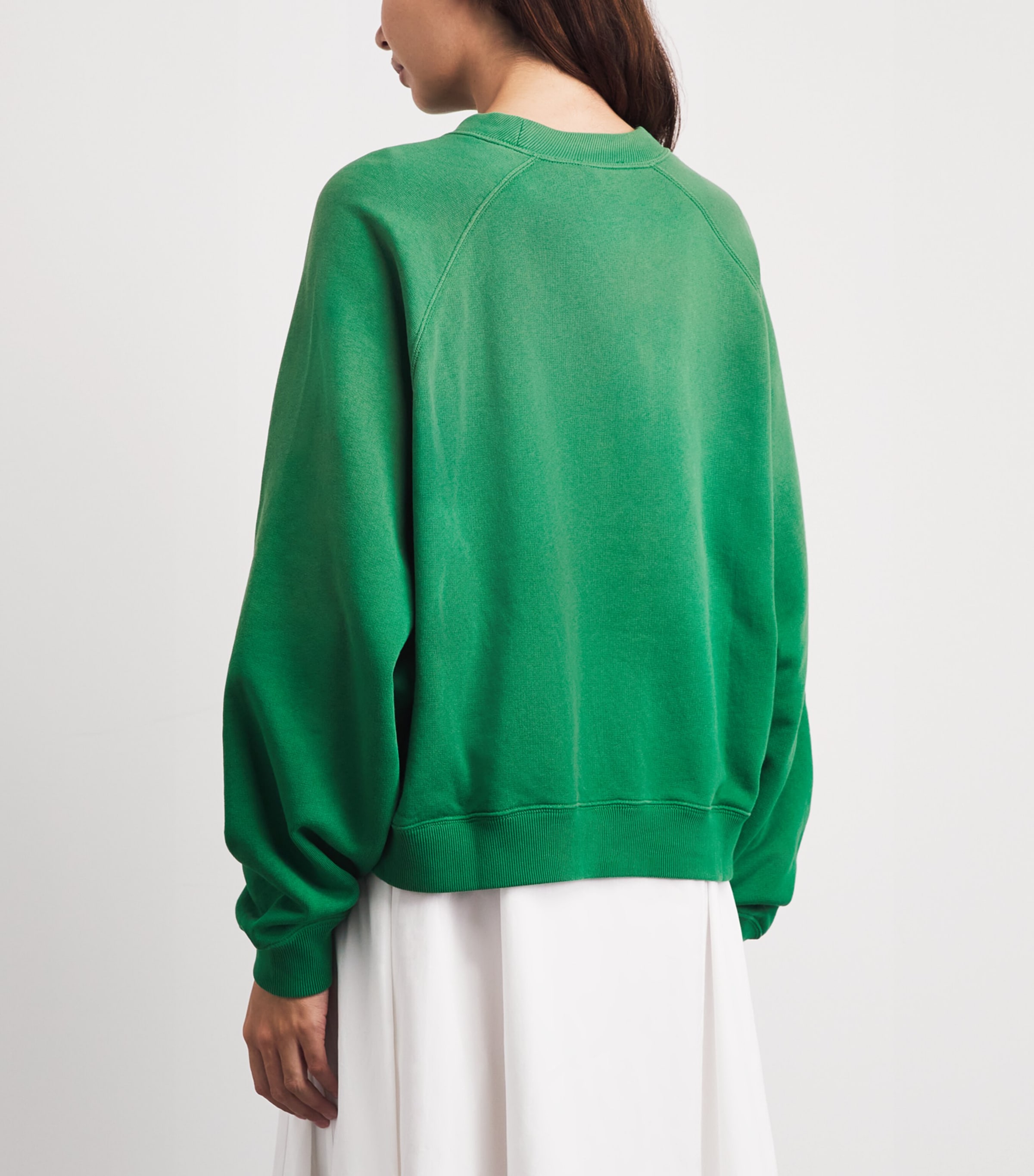 Polo Ralph Lauren Womens Cotton-Blend Polo Pony Sweatshirt Fiji Green Image 5