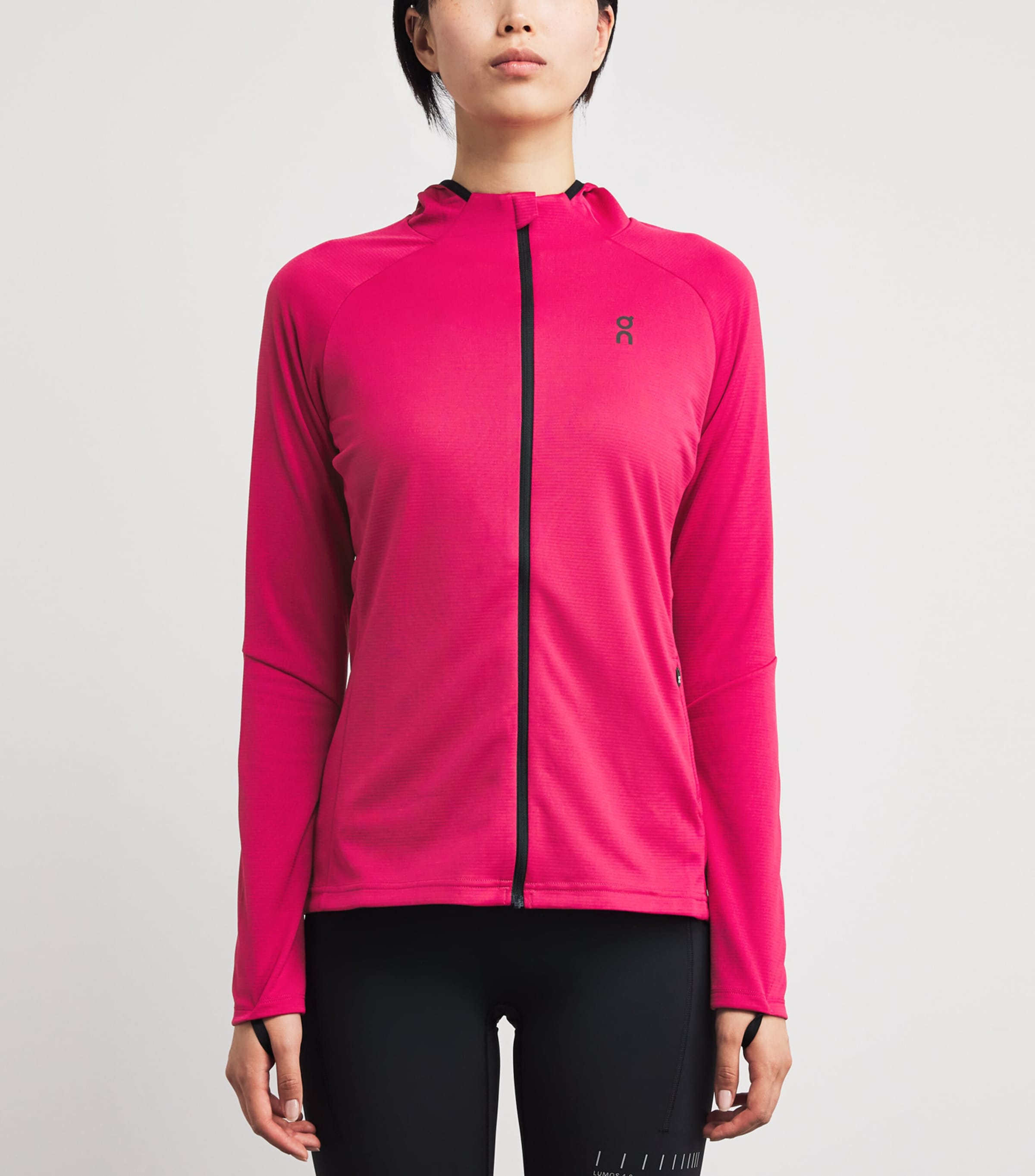 Zip-Up Climate Hoodie GRENADINE Image 3