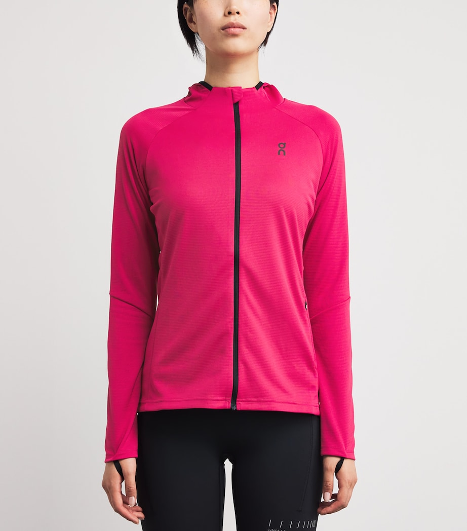 Zip-Up Climate Hoodie GRENADINE Image 3