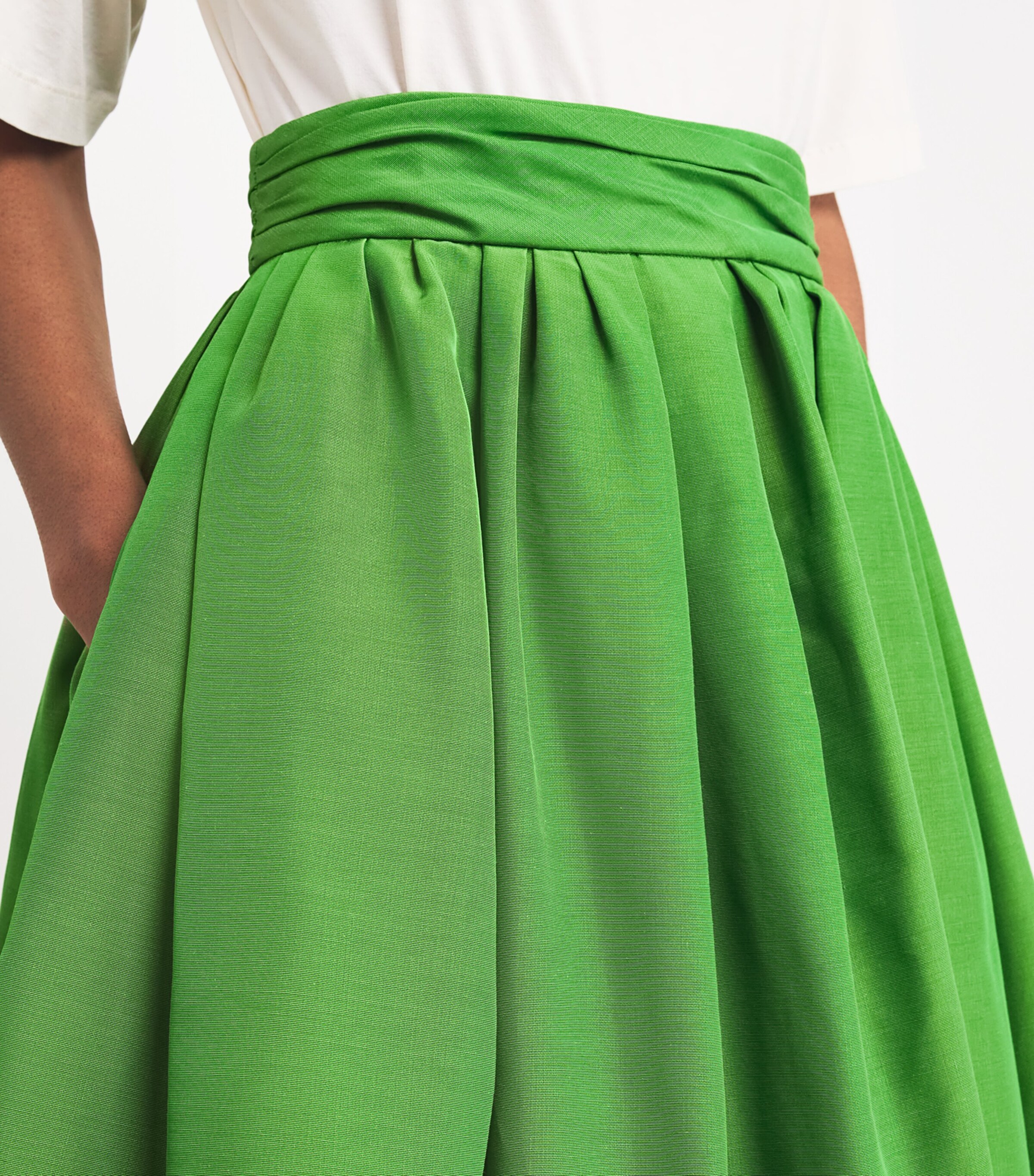Carolina Herrera Cummerbund Midi Skirt | Harrods US