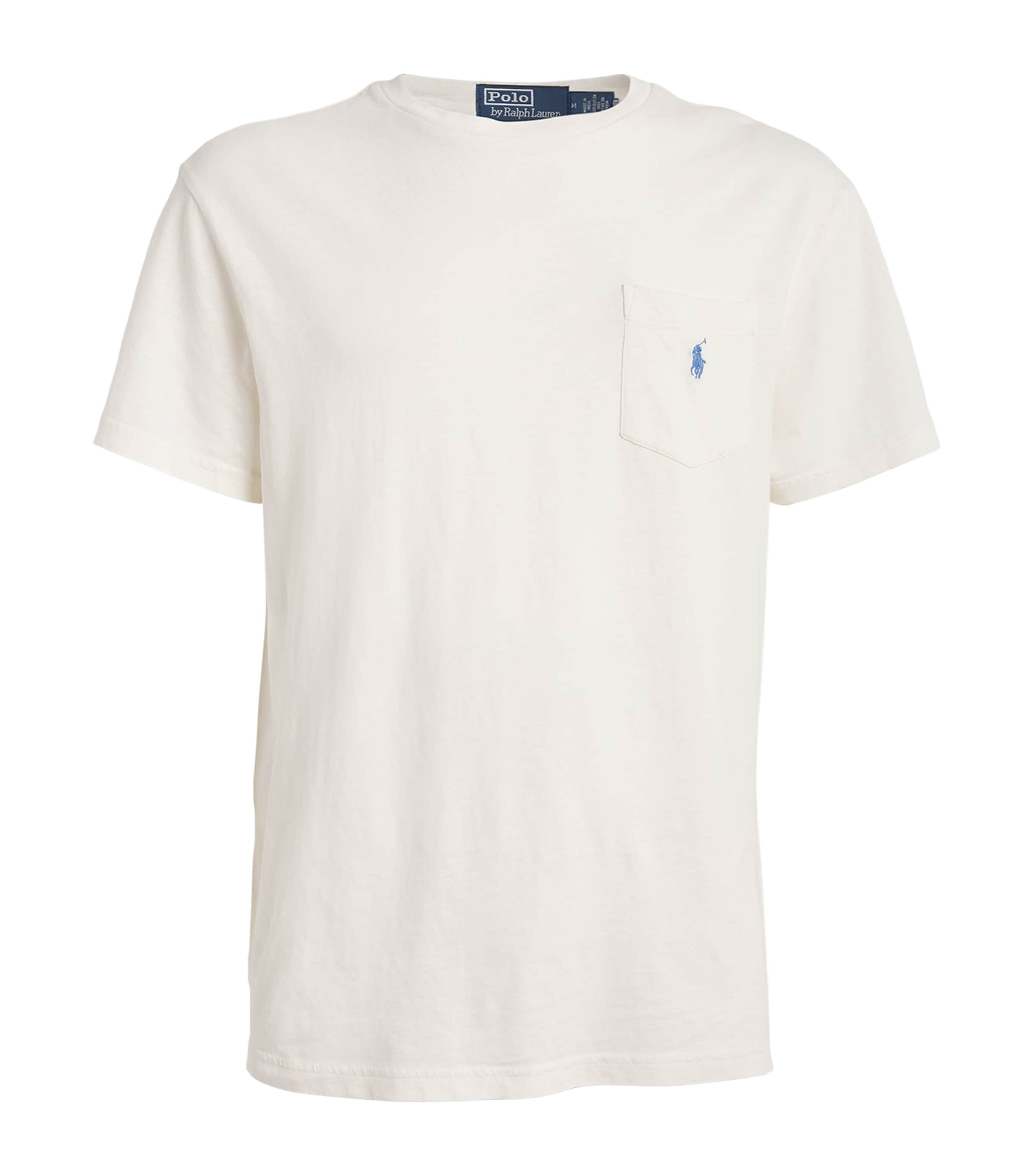 Polo Ralph Lauren Cotton-linen Polo Pony T-shirt In White