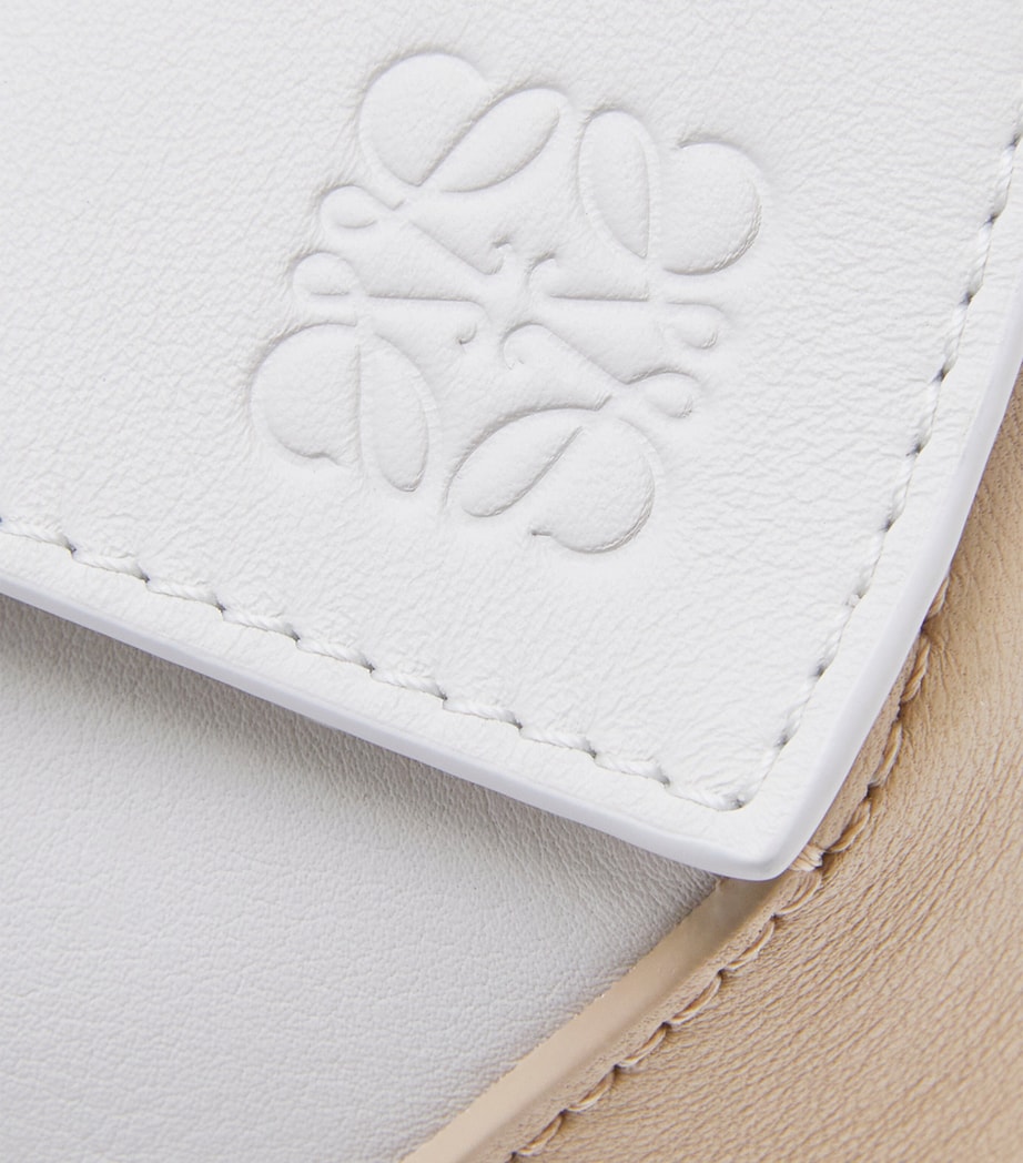 LOEWE Small Leather Puzzle Top-Handle Bag Soft White/paper Image 10