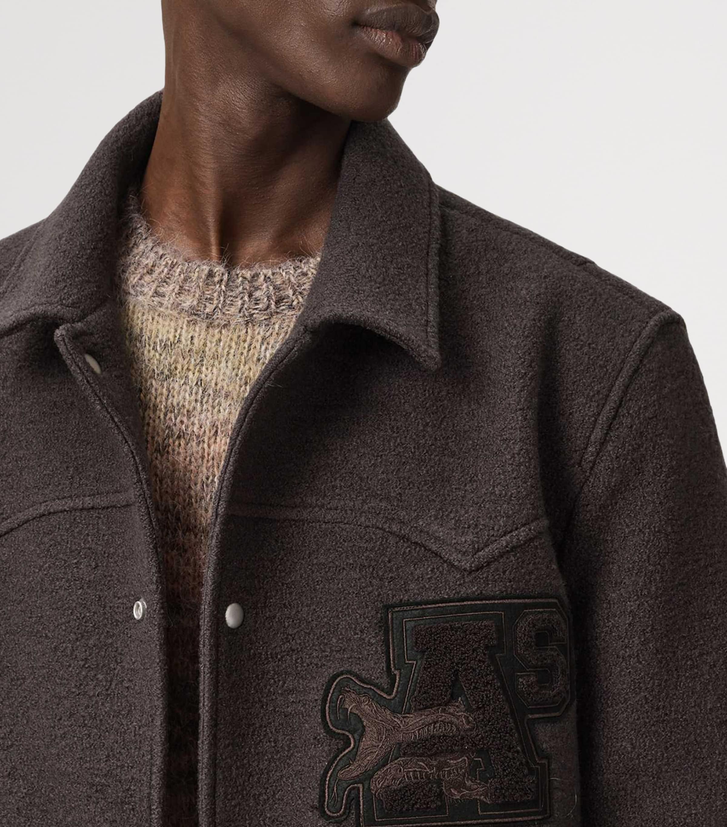Wool Royce Bomber Jacket WEATHERED BROWN Image 8