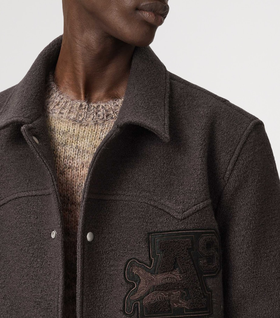 Wool Royce Bomber Jacket WEATHERED BROWN Image 8