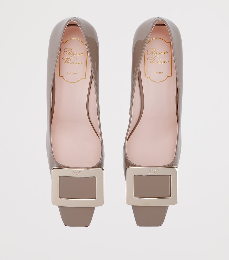 Patent Leather Belle Vivier Pumps 75 BROWN Image 4