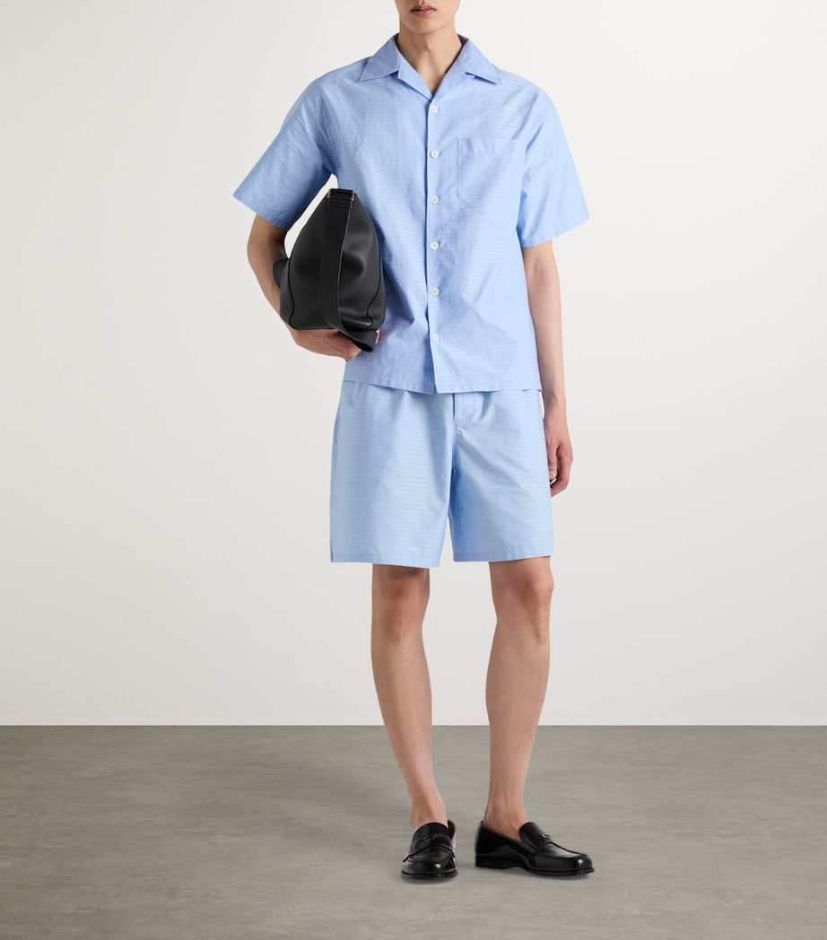 Prada Mens Cotton Poplin Shorts Image 2