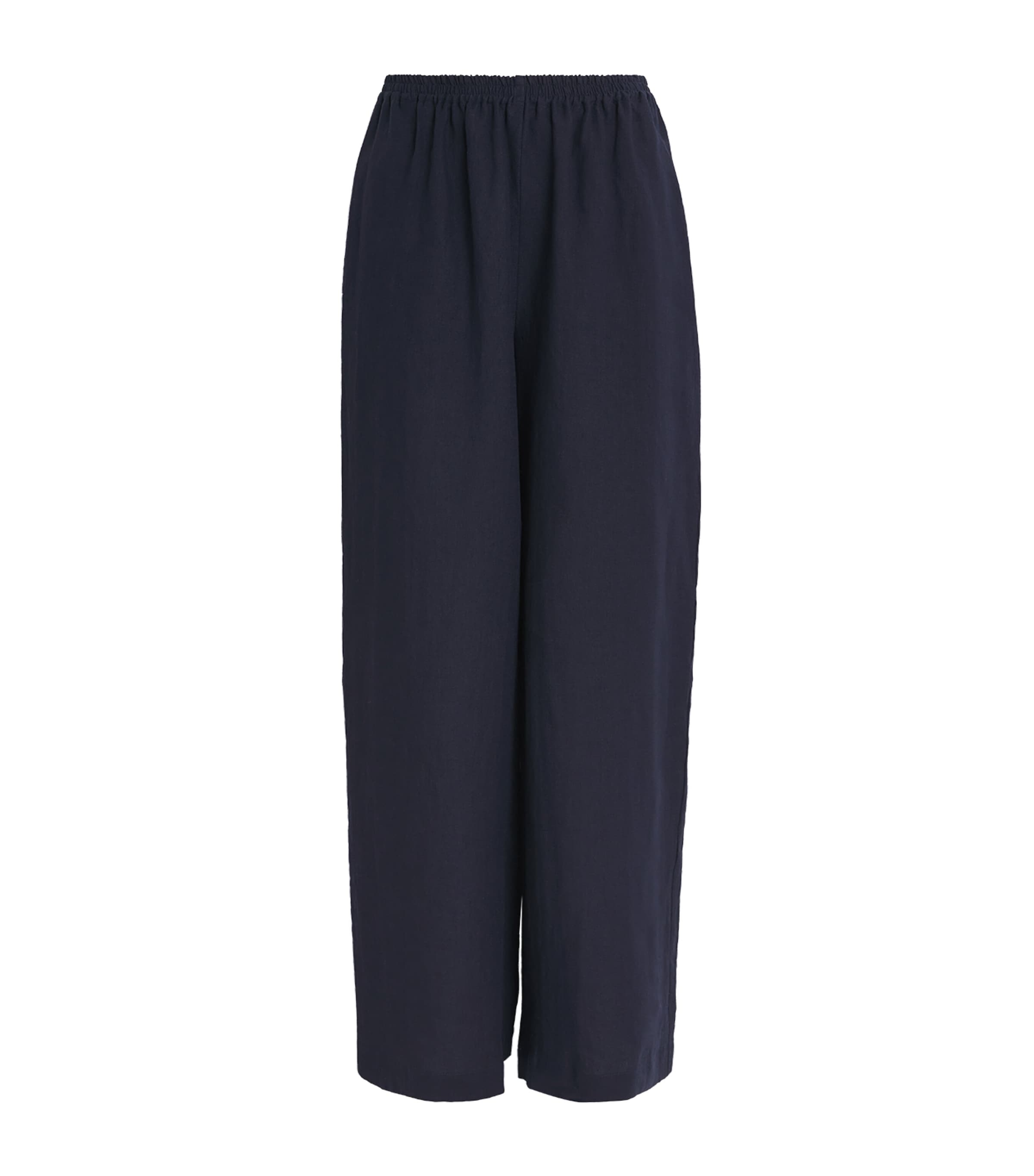 Shop Eskandar Linen Flared Trousers