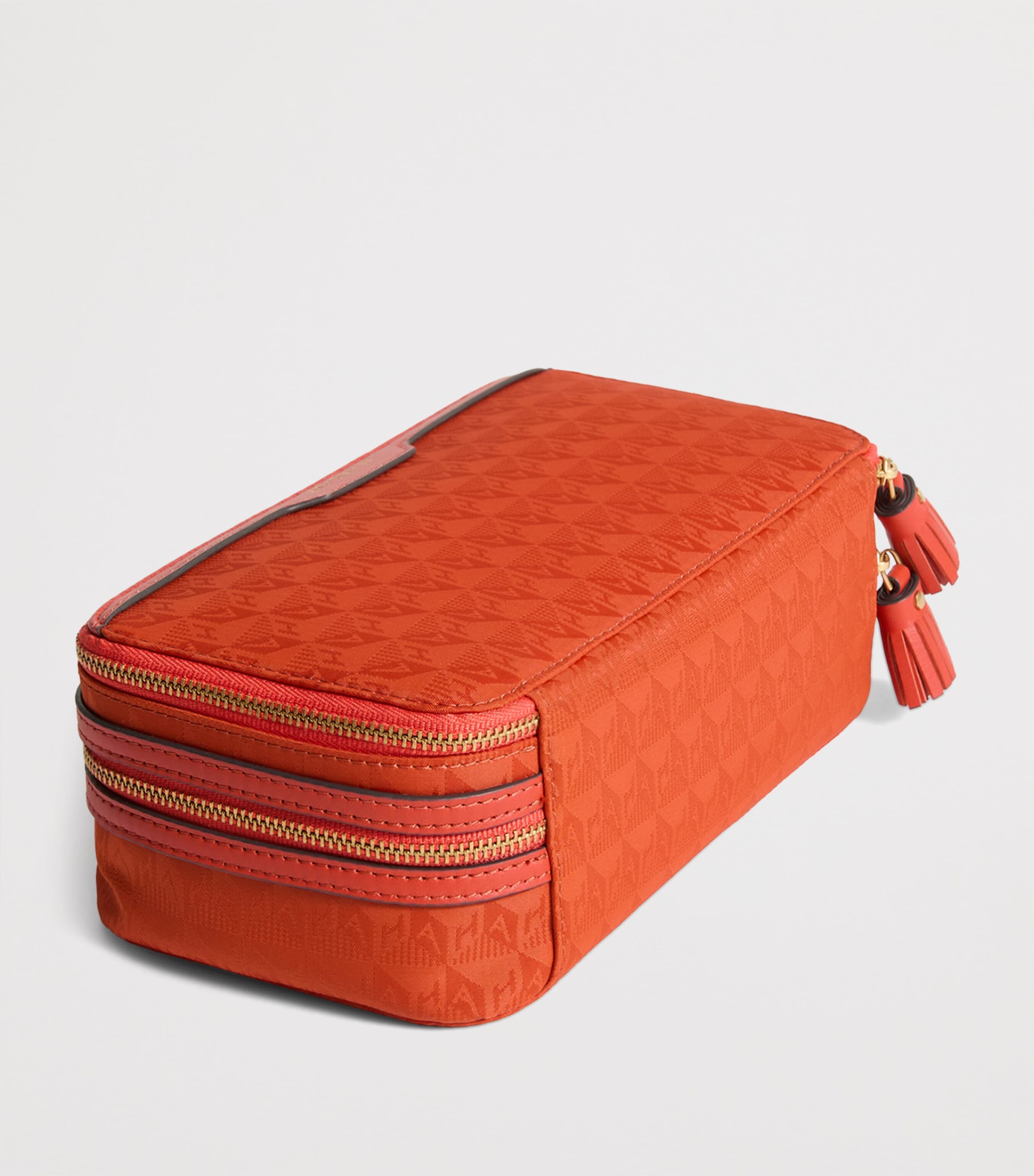 Jacquard Logo Make-Up Pouch BURNT SIENNA Image 6