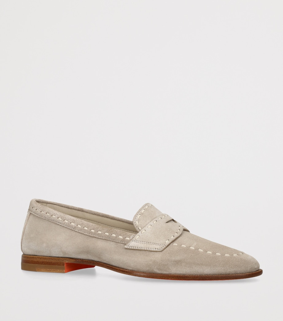 Suede Marlene Dash Loafers BEIGE Image 3