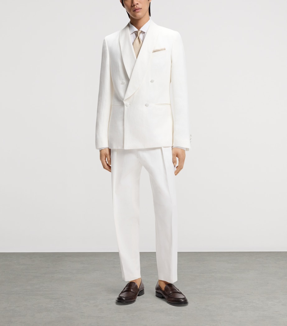 BOSS Mens Linen Regular-Fit Shirt Image 4