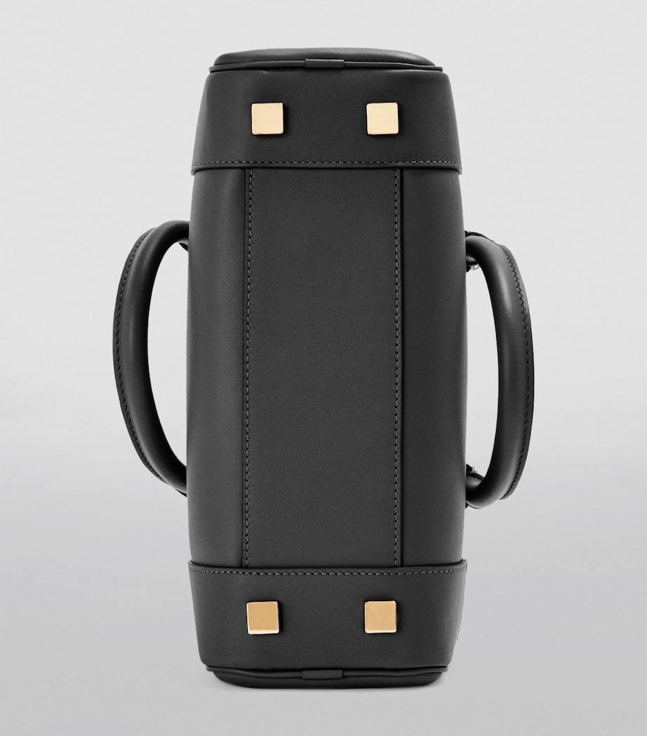 Leather Amazona 32 Top-Handle Bag BLACK Image 2
