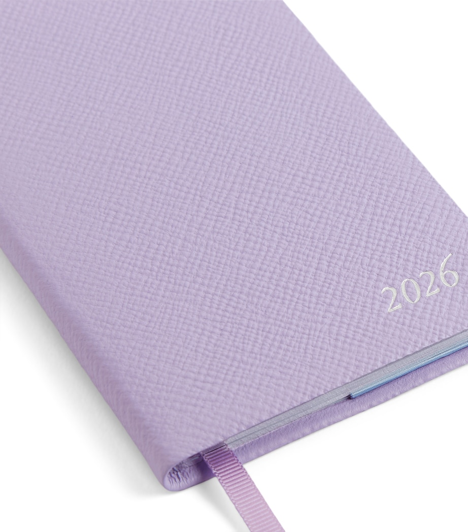 Panama Leather Weekly Diary 2026 LILAC Image 5