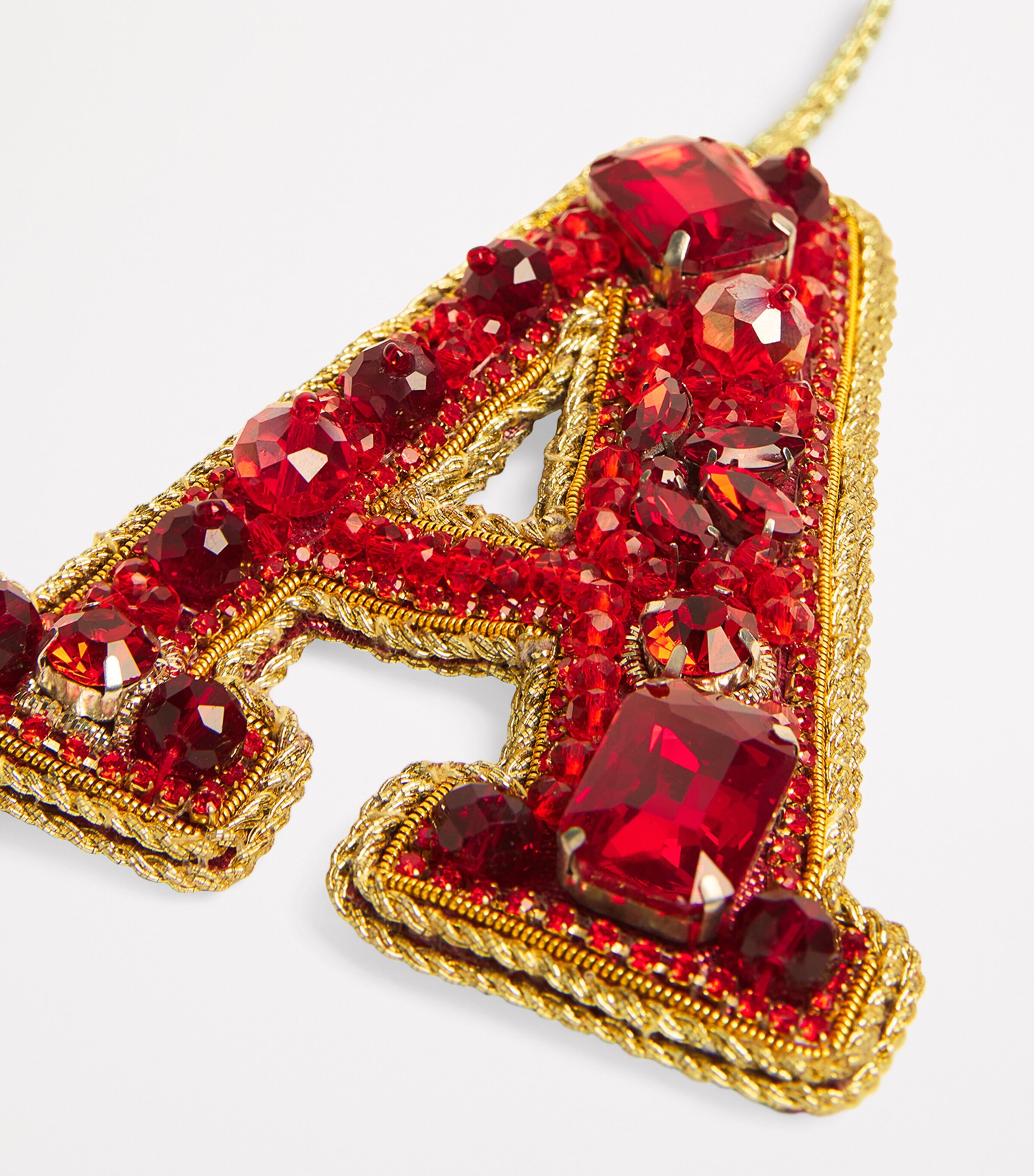 Embellished A Tree Decoration RED Image 2