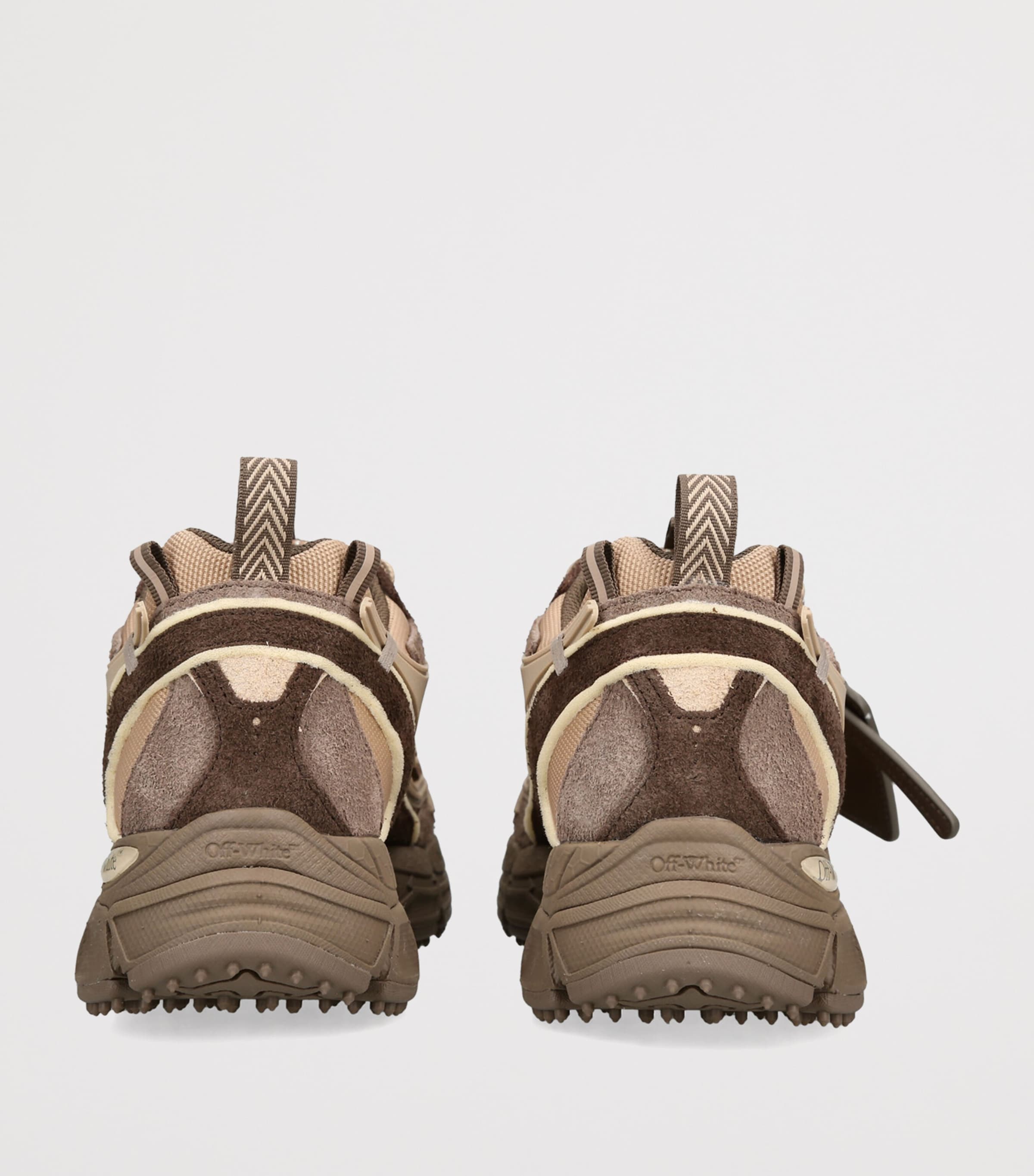 Off-White Suede Be Right Back Sneakers Mid Brown Image 2