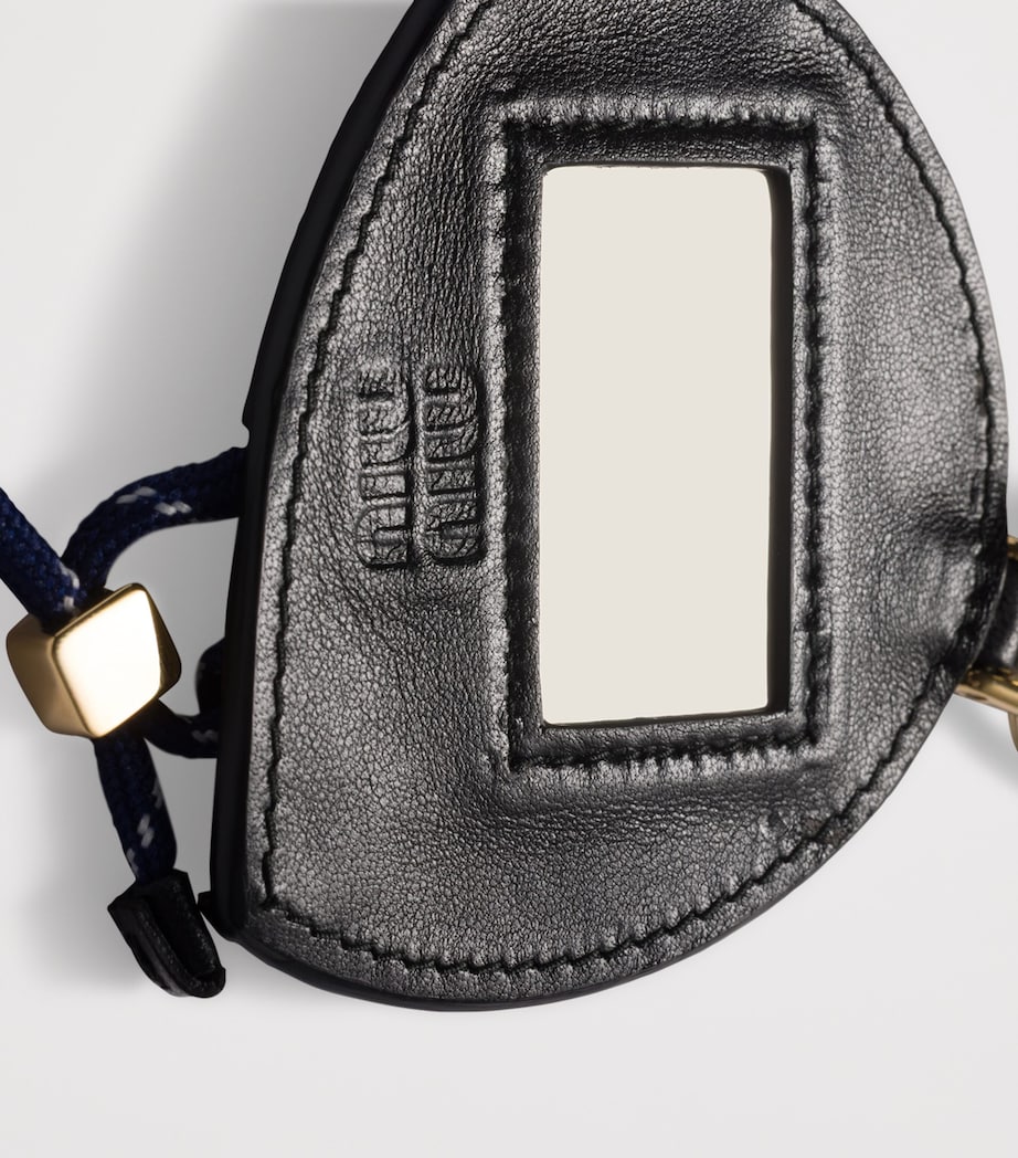 Leather Baseball Cap Keyring F0007 Image 3