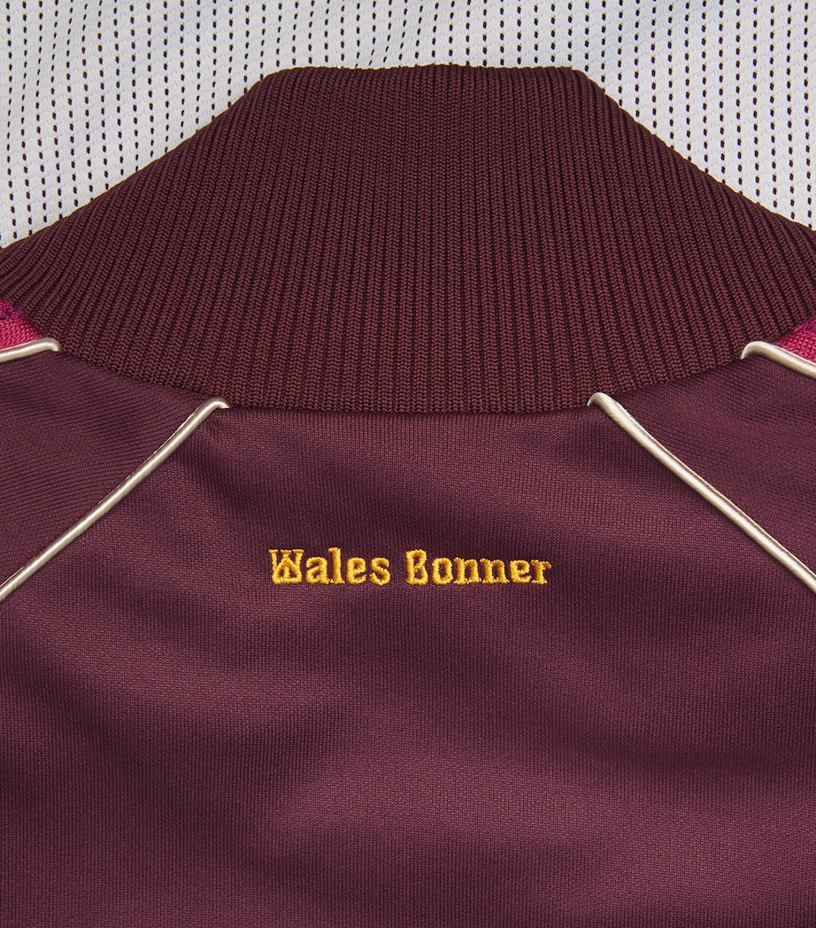 Knit-Trim Essence Track Jacket BURGUNDY Image 5