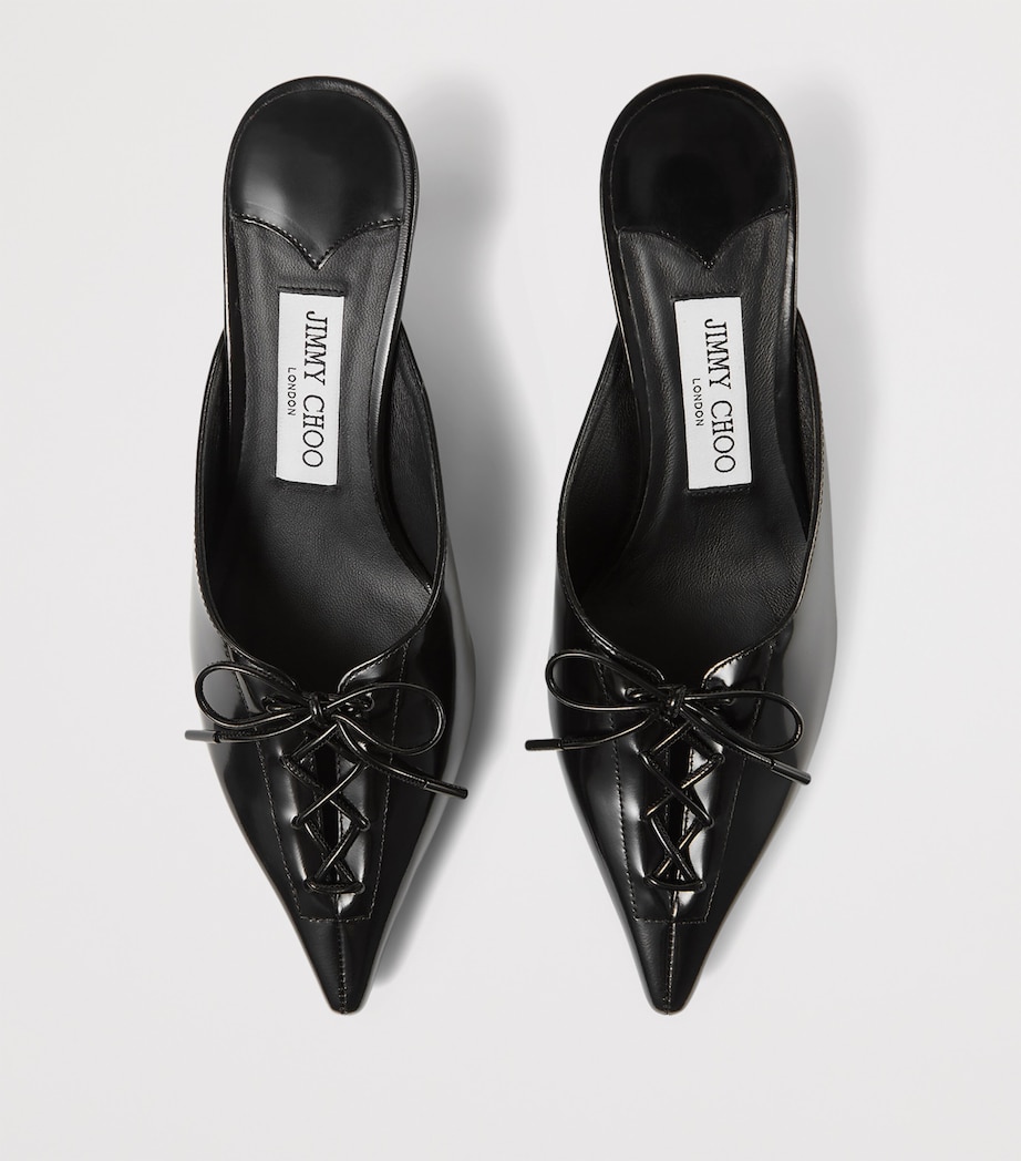 Scarlett 50 Leather Mules BLACK Image 3