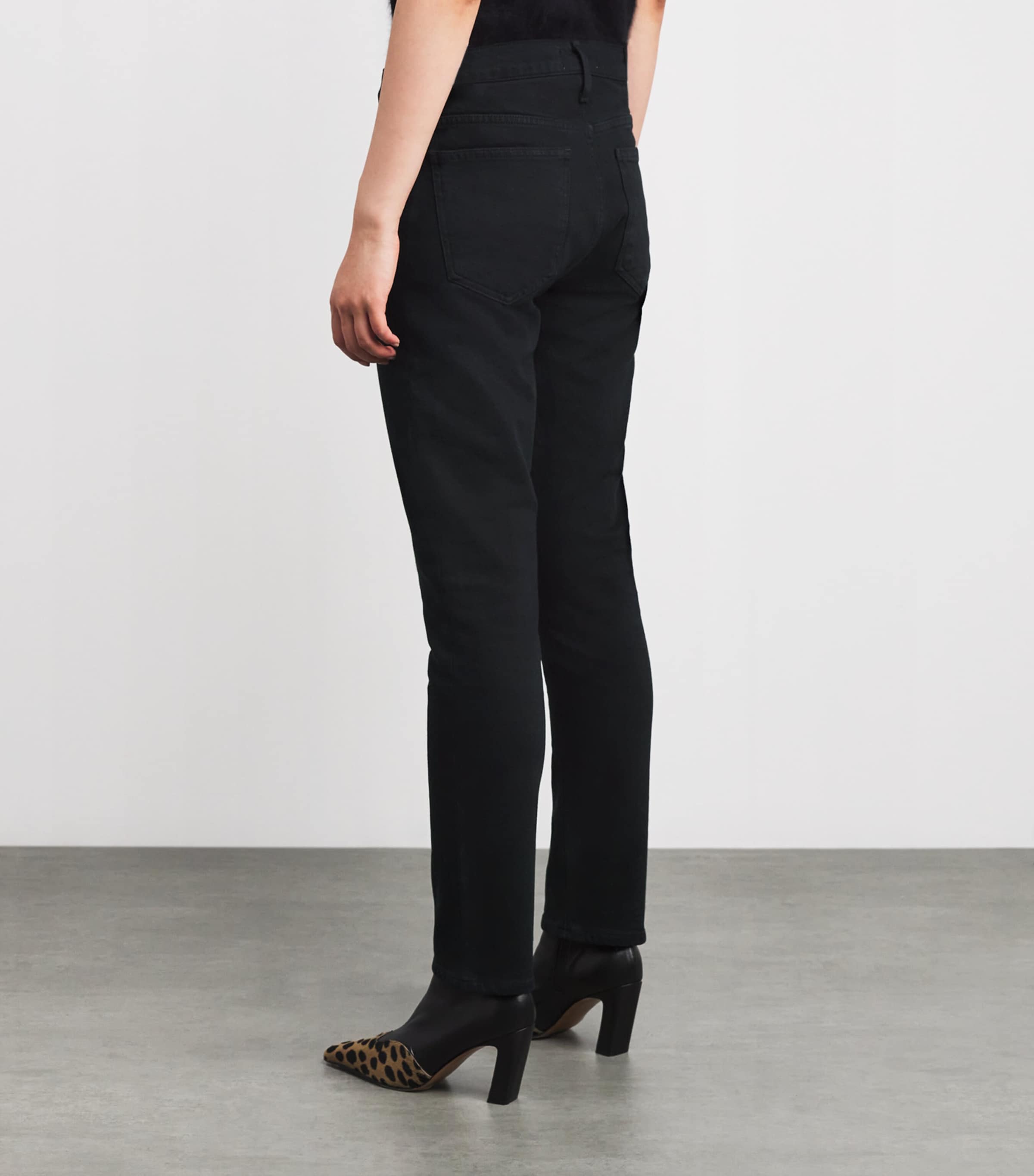 Cocktail Ankle Low-Rise Slim-Fit Jeans IMMERSION SAT BLK Image 4