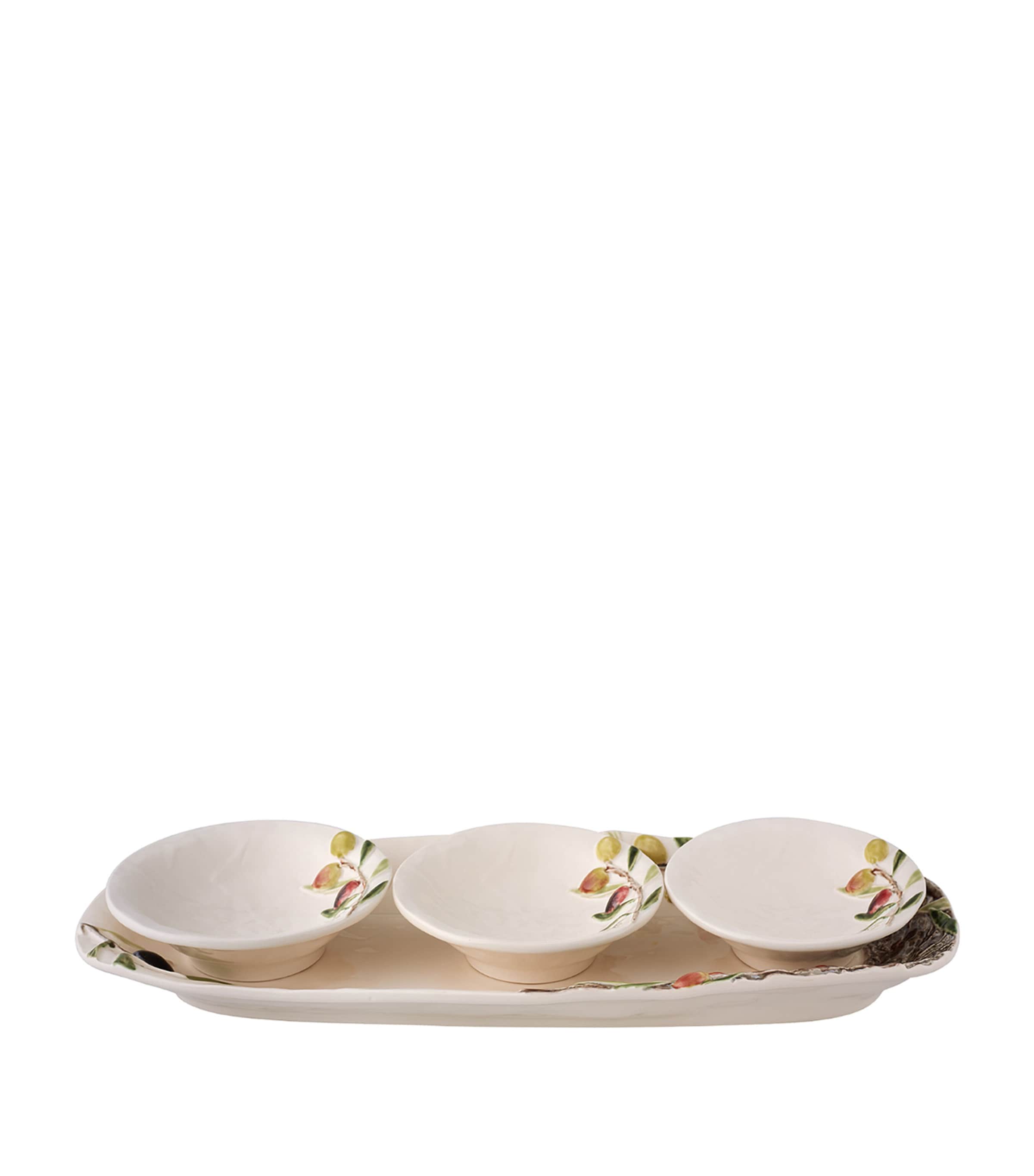 Bordallo Pinheiro x Esporão Olival Platter and Bowl Set | Home Accessories | Decorative Plates & Bowls | Dining | Tableware | Bowls | Serveware | Serving Trays | Designers | Bordallo Pinheiro | Dining Room
