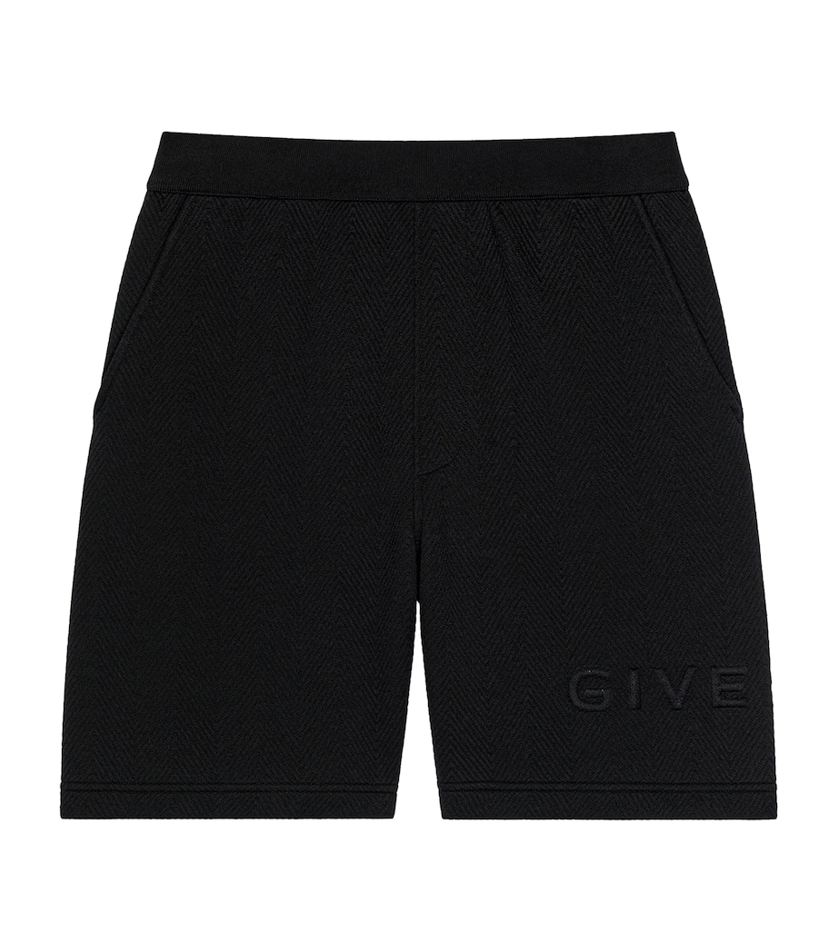 Givenchy Mens Cotton-Blend Logo Shorts Image 1