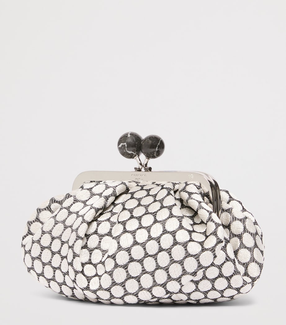 Weekend Max Mara Woven Jacquard Pasticcino Clutch Bag Black Image 4