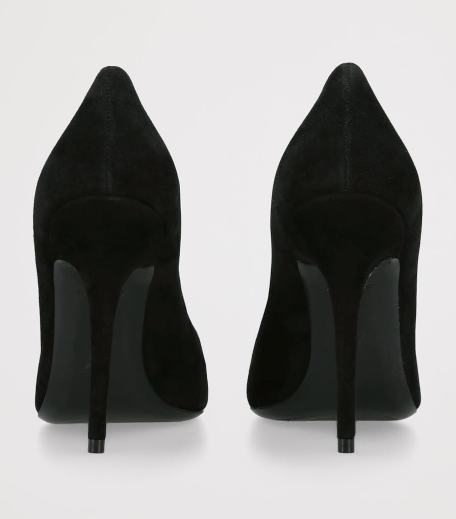 Suede Barbara Pumps 105 BLACK Image 2