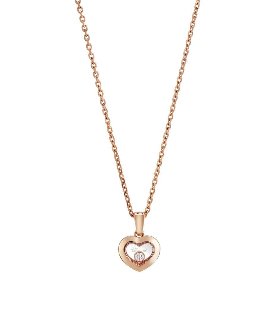 Rose Gold And Diamond Happy Diamonds Icons Pendant 18K ROSE GOLD Image 1