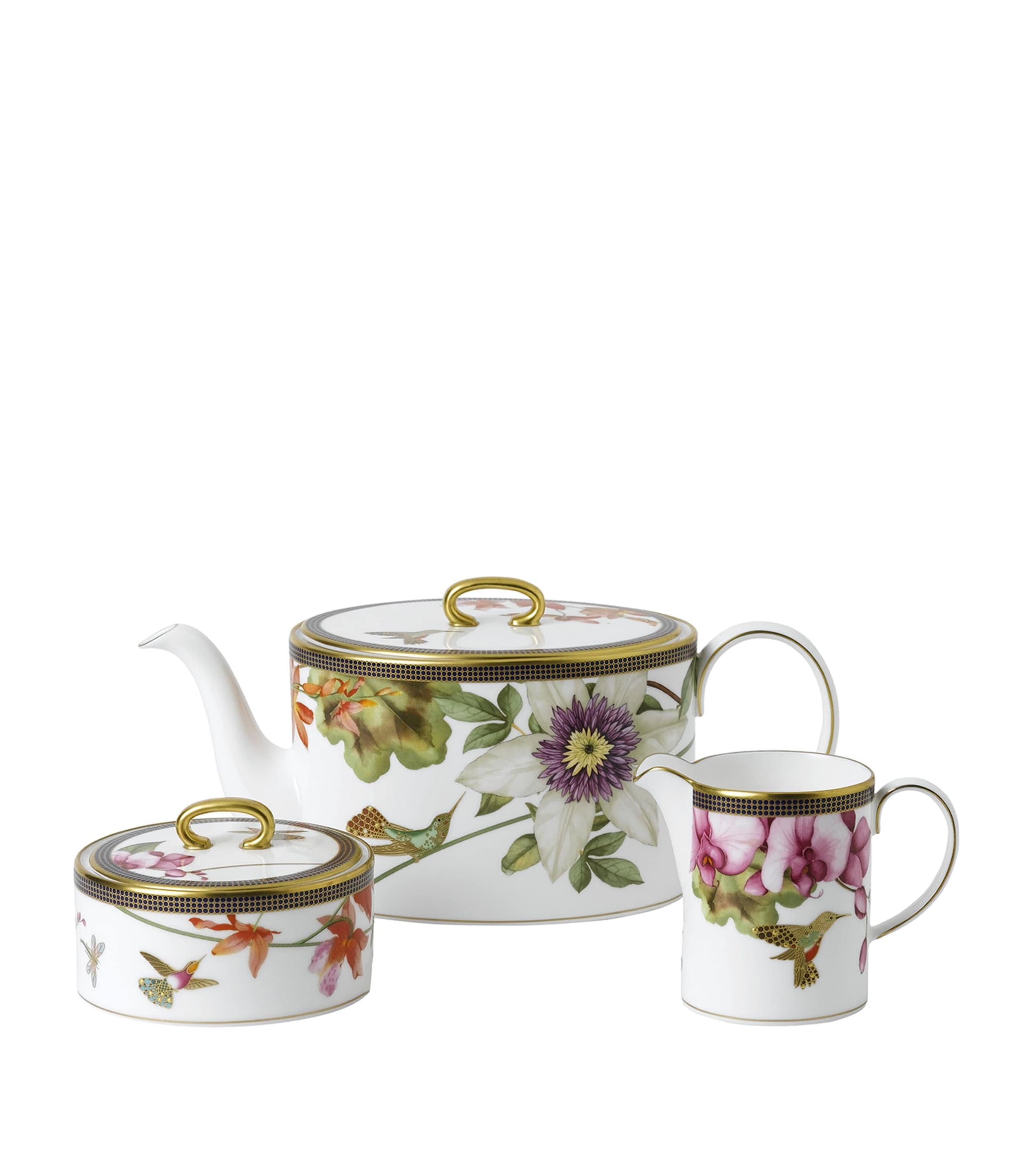 Shop Wedgwood 3-piece Hummingbird Tea Set