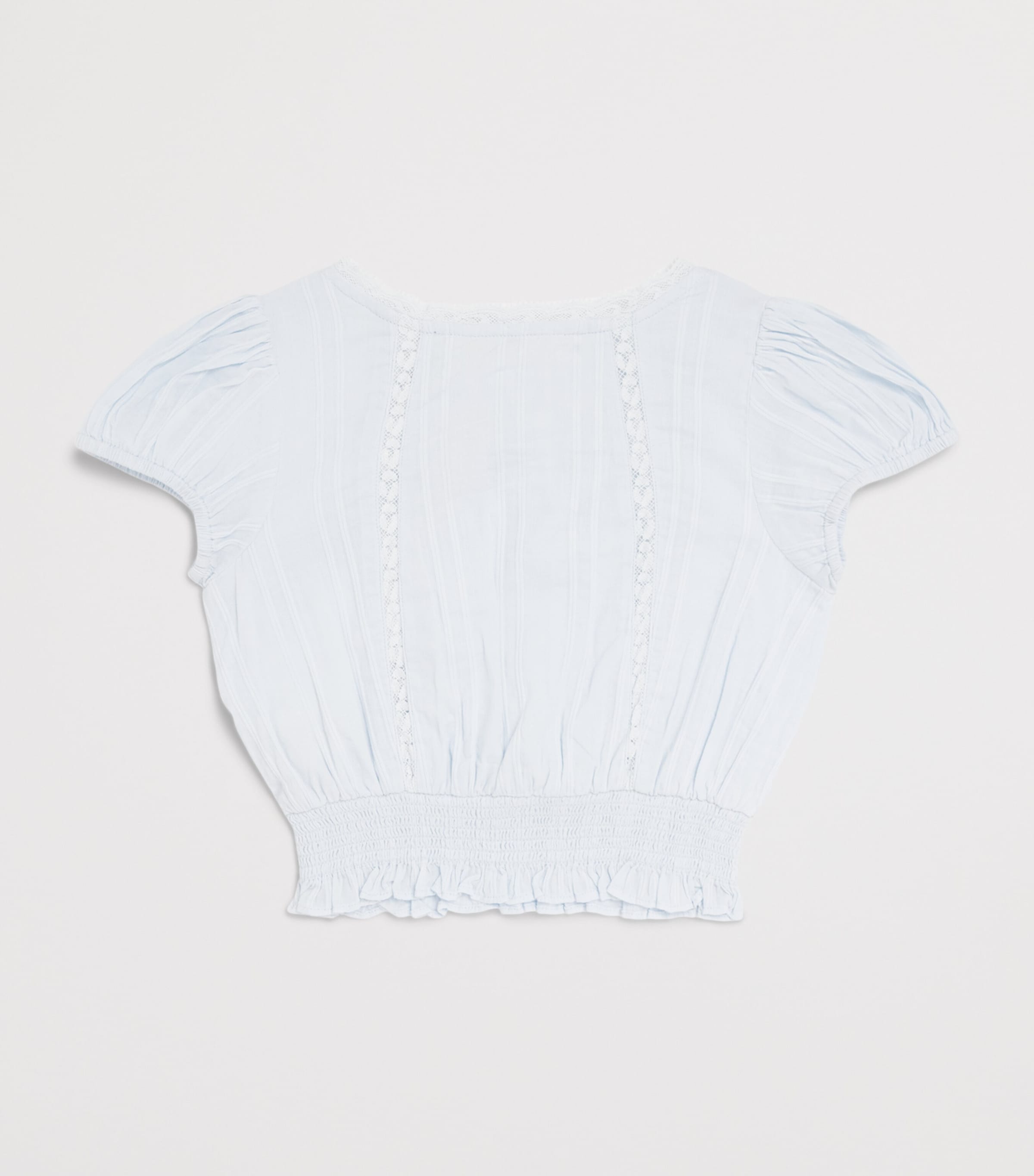 LoveShackFancy Cotton Shoreline Top (2-6 Years) Blufcblue Finch Image 2