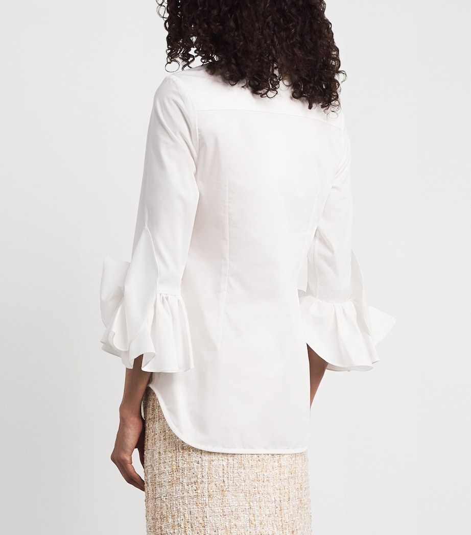 Safiyaa Womens Cotton Joanne Shirt Ivory Image 5
