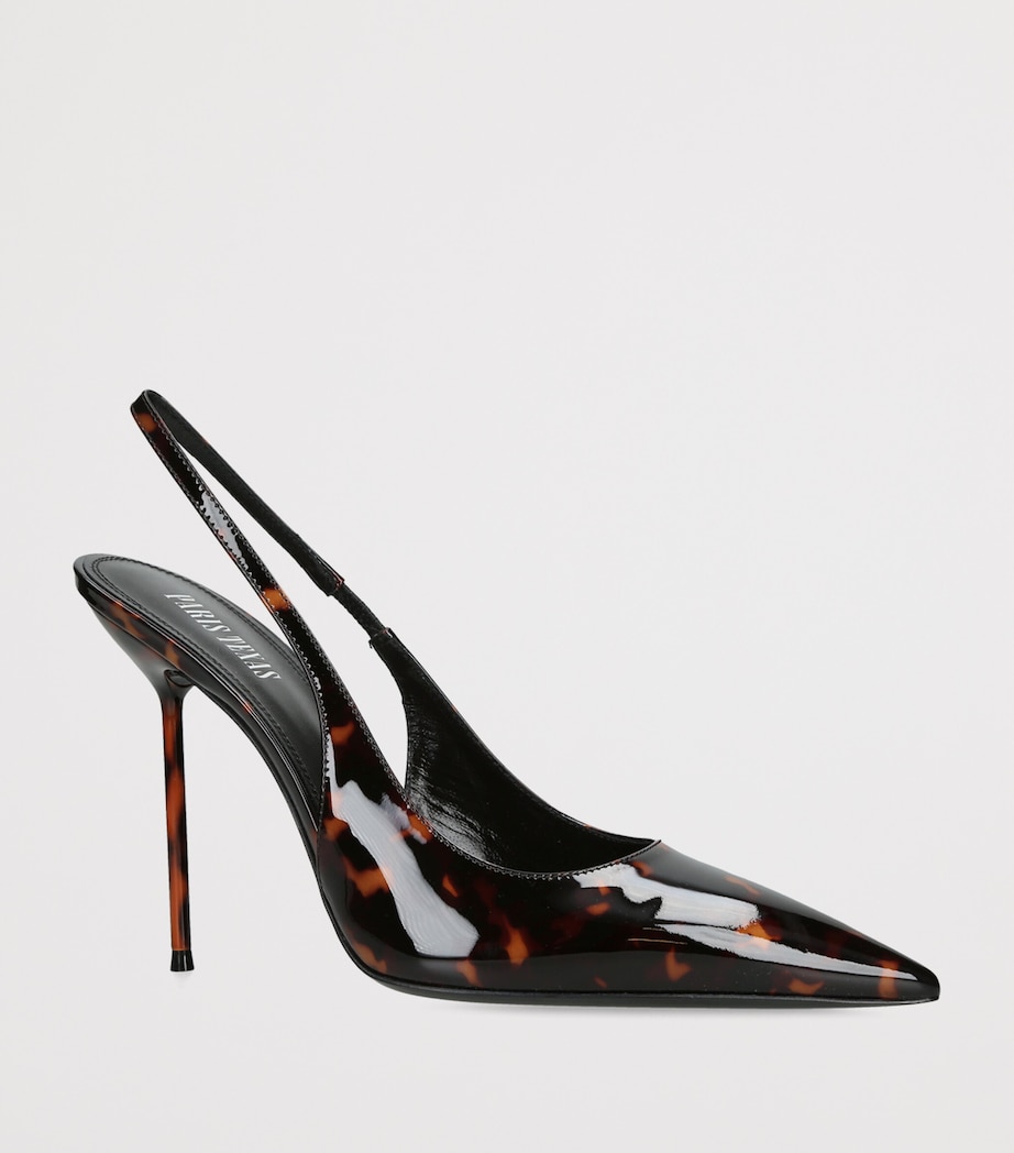 Paris Texas Patent Leather Lidia Slingback Pumps 105 Dk.brn Com Image 2