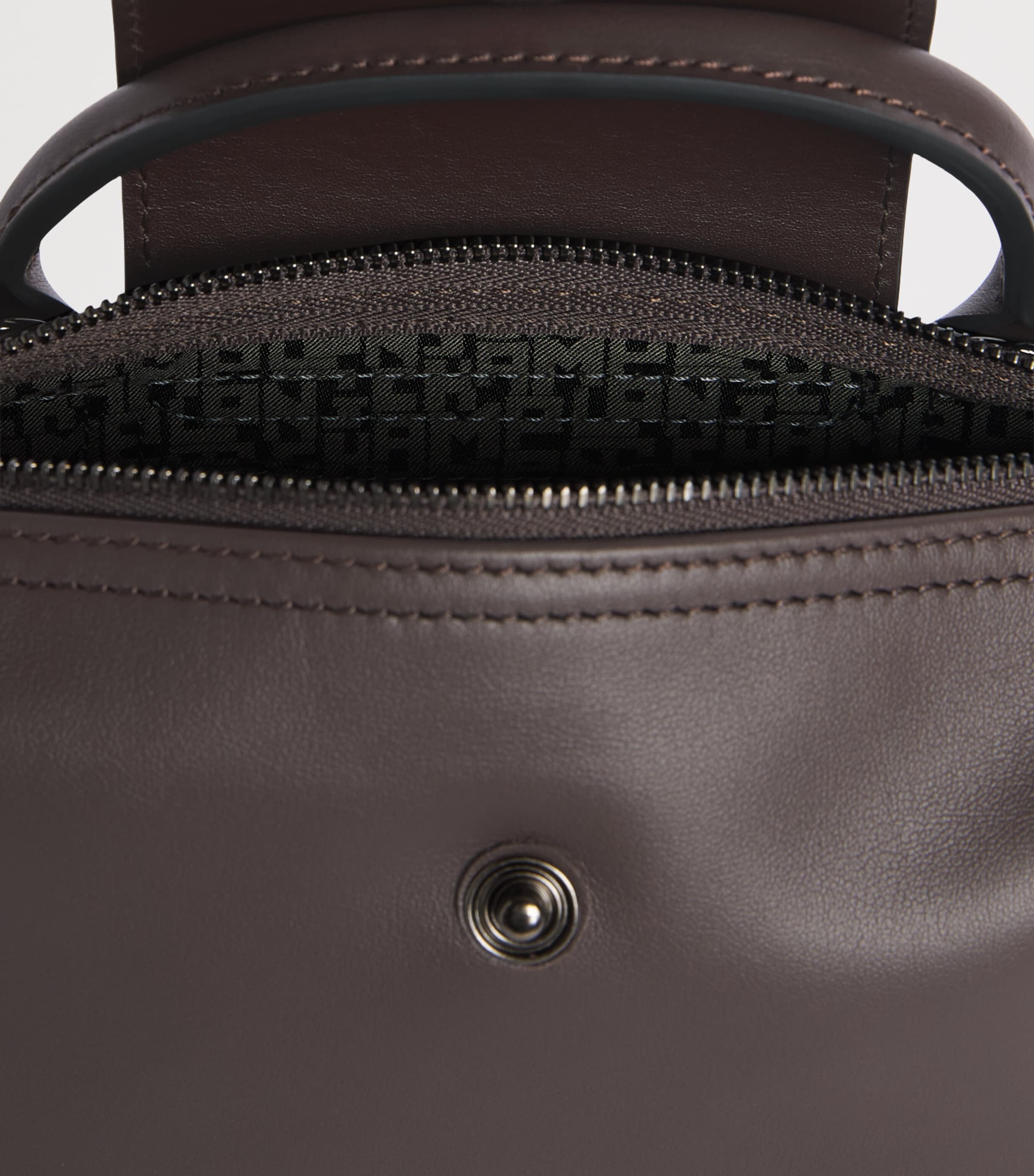 Longchamp Extra-Small Leather Le Pliage Xtra Pouch Moka Image 6