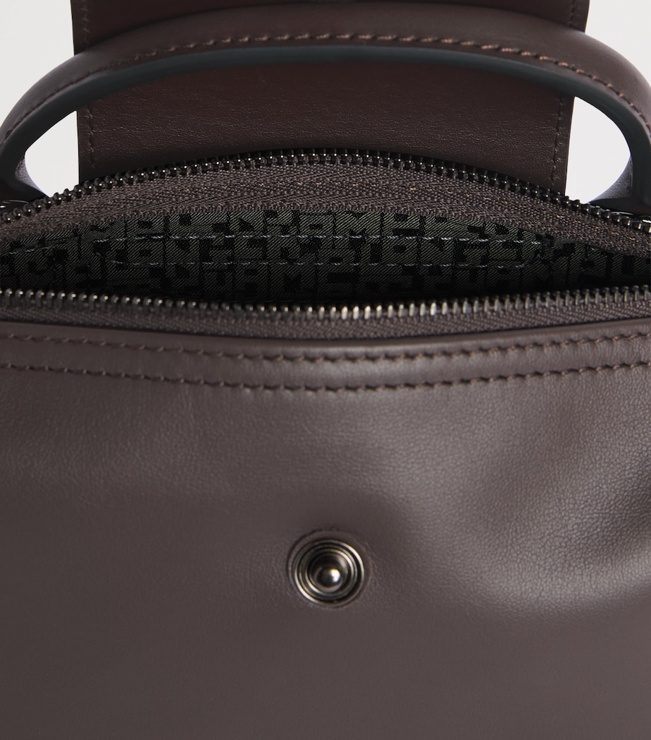 Longchamp Extra-Small Leather Le Pliage Xtra Pouch Moka Image 6