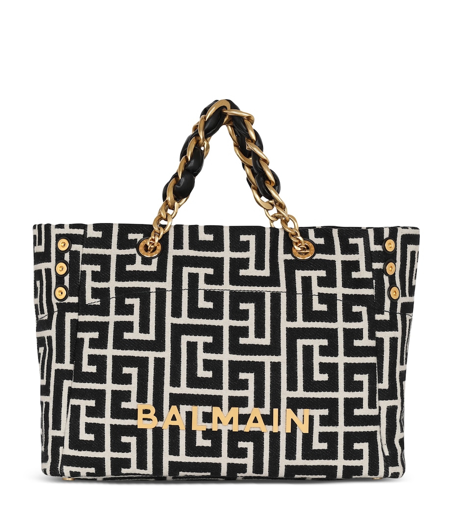 Soft Jacquard 1945 Tote Bag GFE IVOIRE/NOIR Image 1
