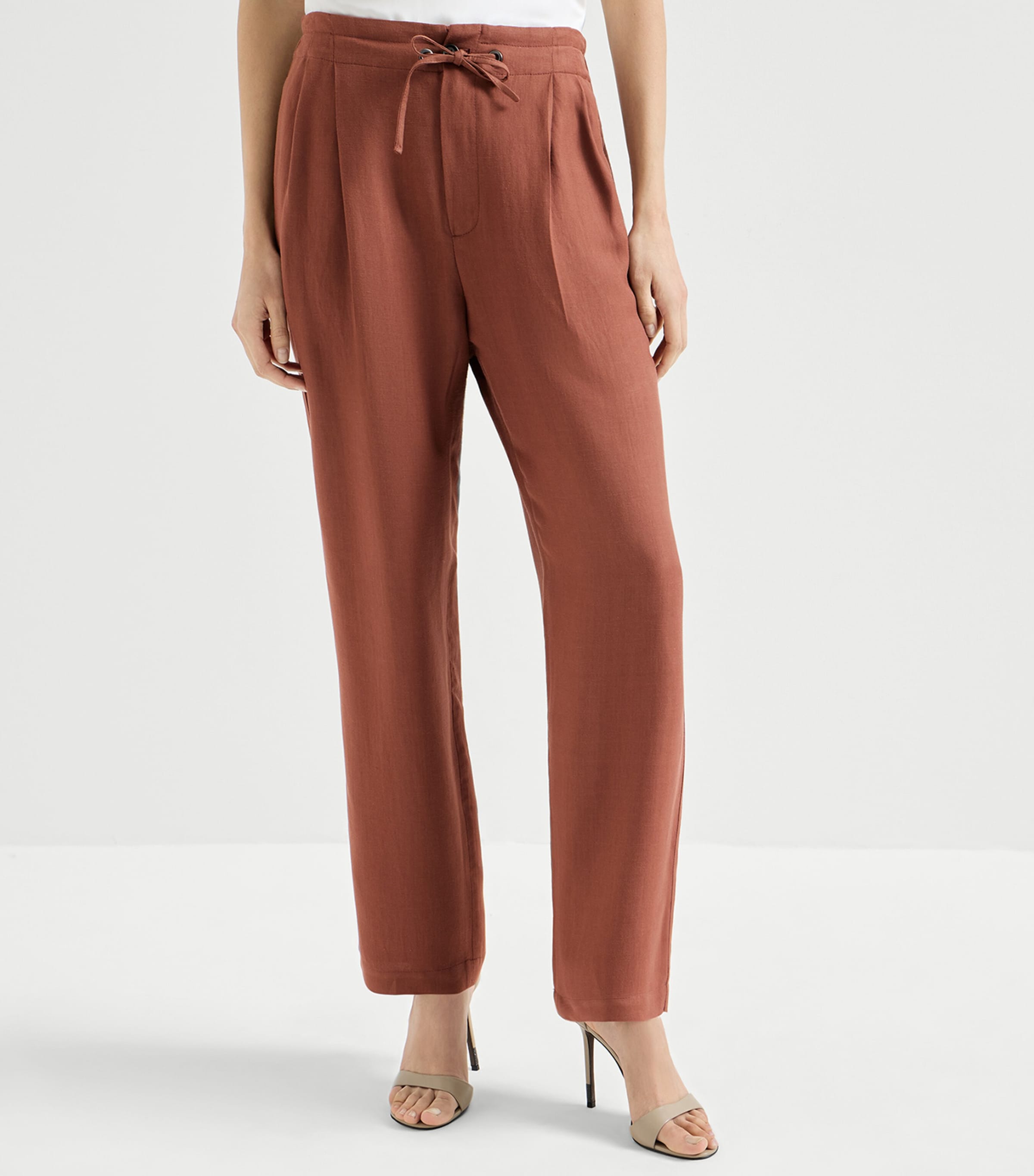 Twill Drawstring Trousers C4182 Image 3