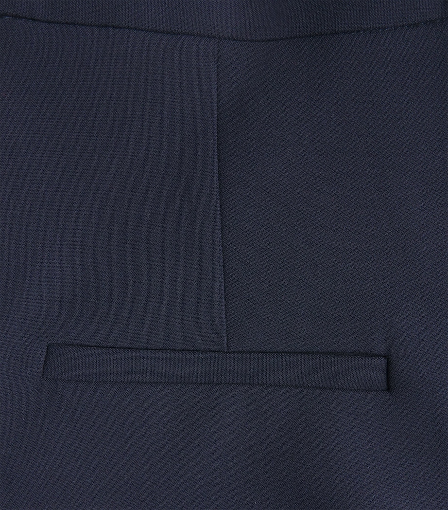 Veronica Beard Womens Arden Flared Trousers Navy Image 6