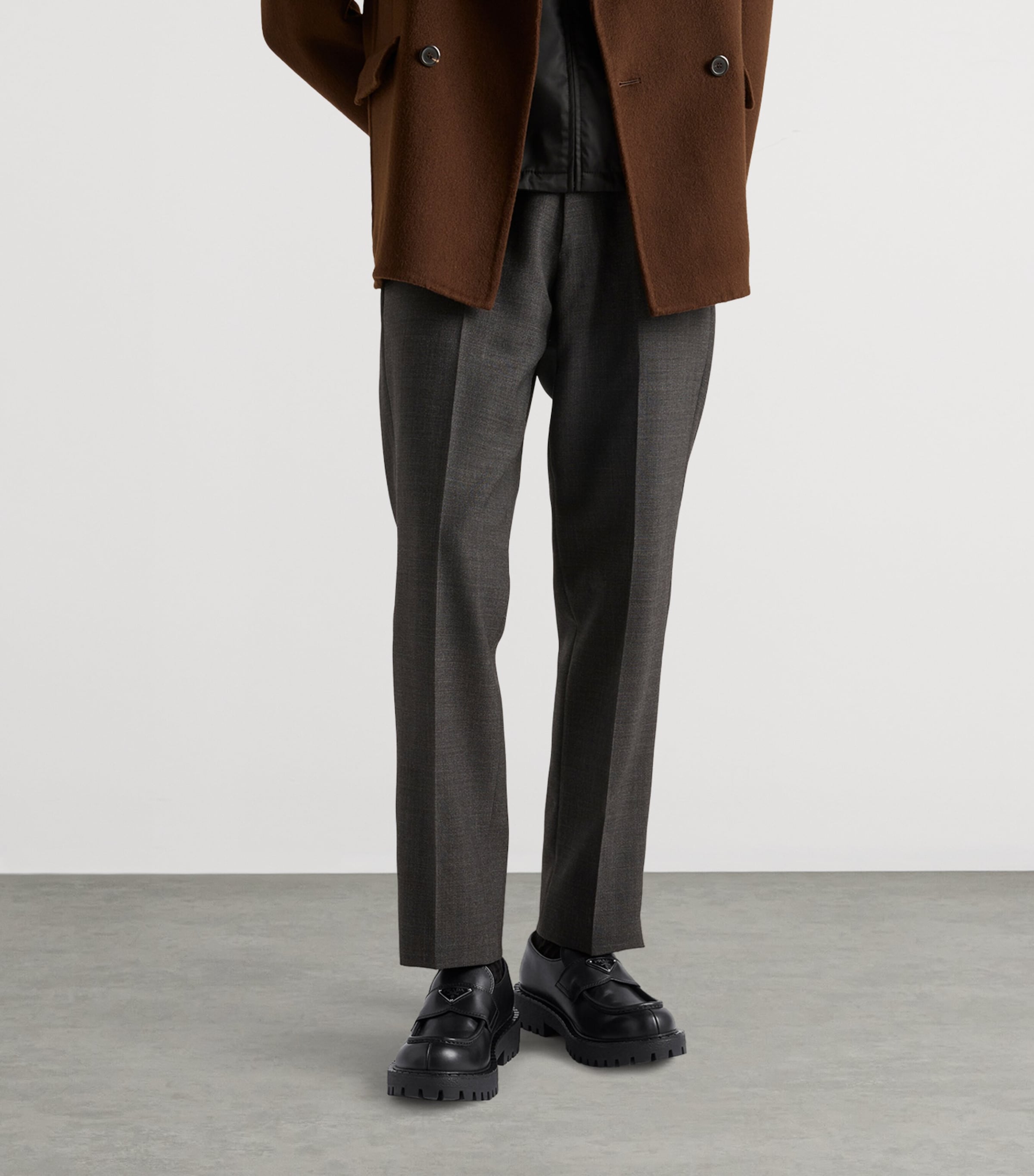 Brushed Leather Loafers F0002 Image 3