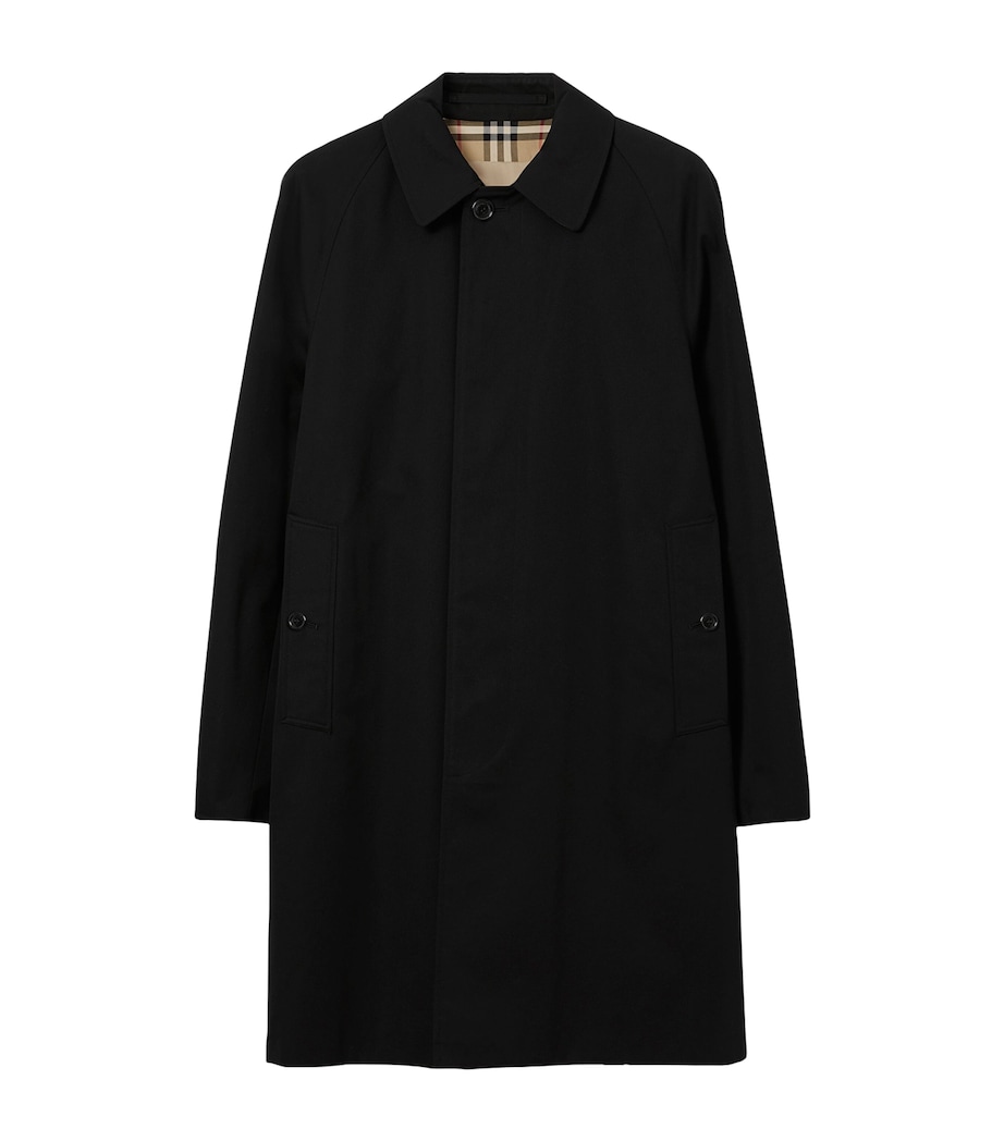 Cotton Camden Heritage Mid-Length Car Coat BLACK Image 1