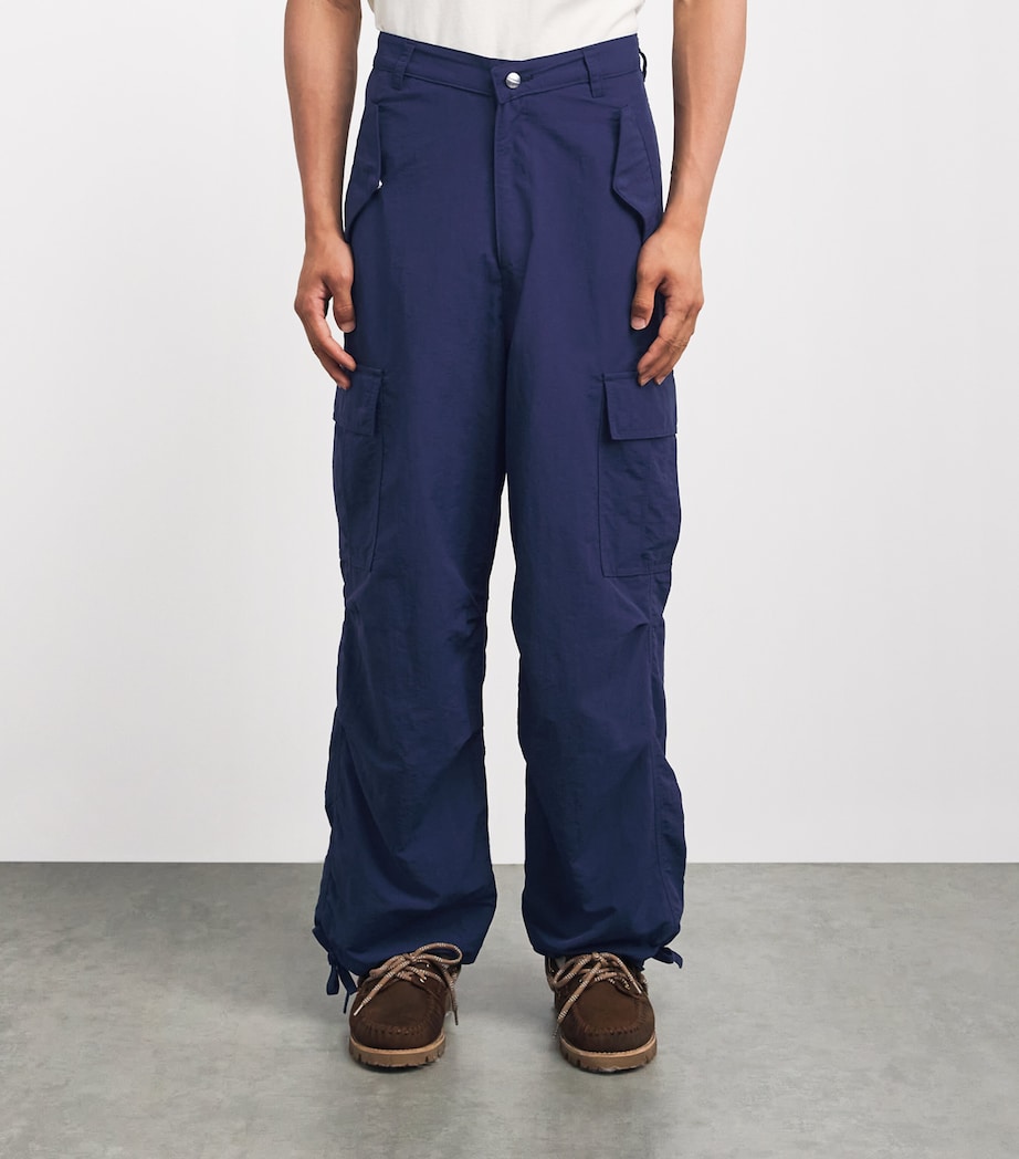 Rhude Mens Parachute Cargo Trousers Navy Image 4